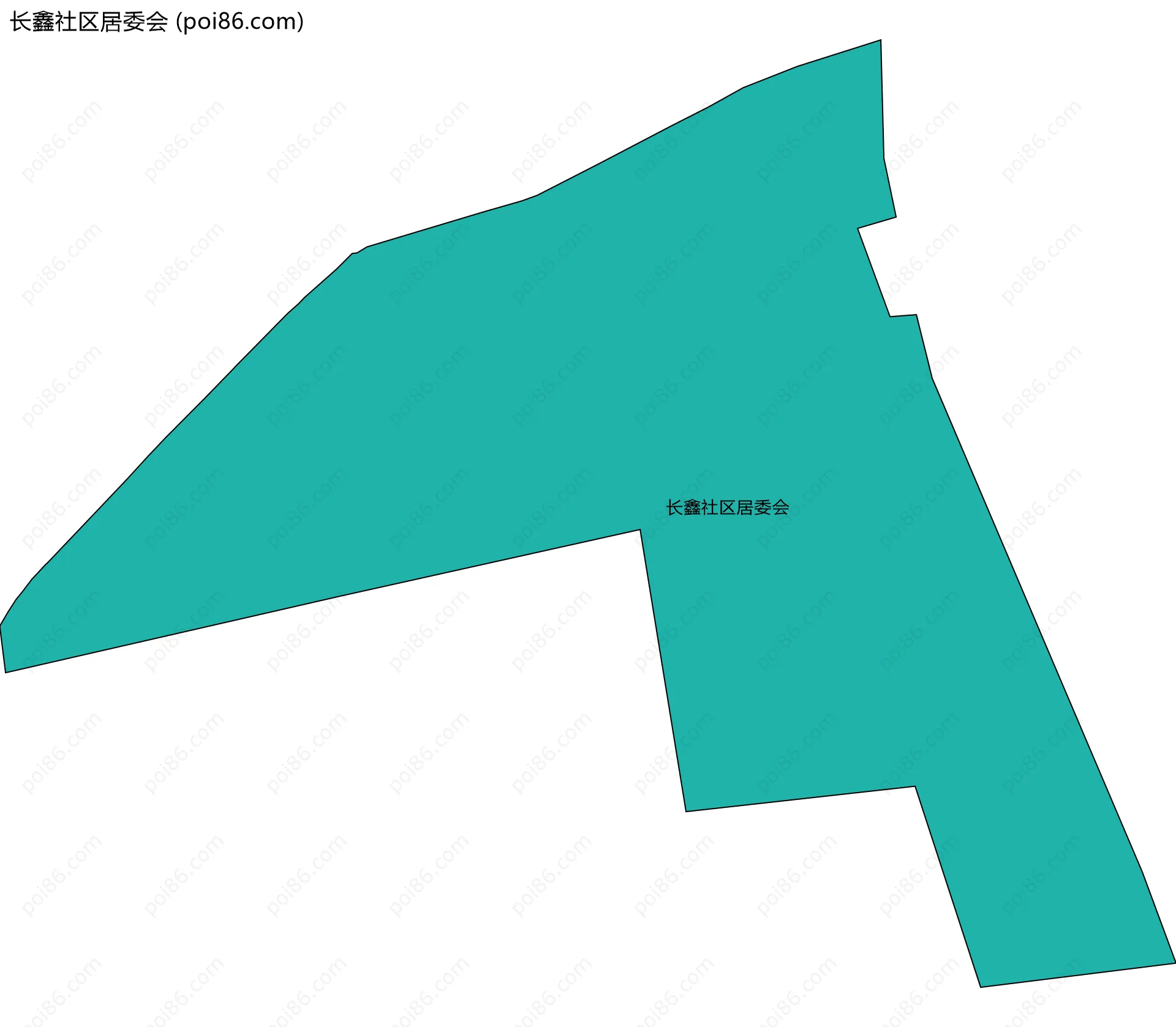 长鑫社区居委会边界地图