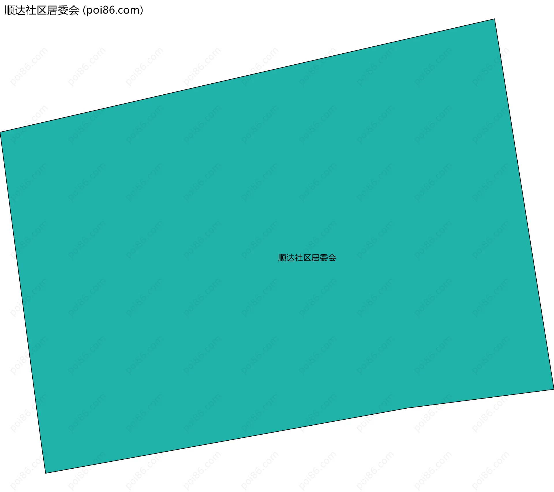 顺达社区居委会边界地图