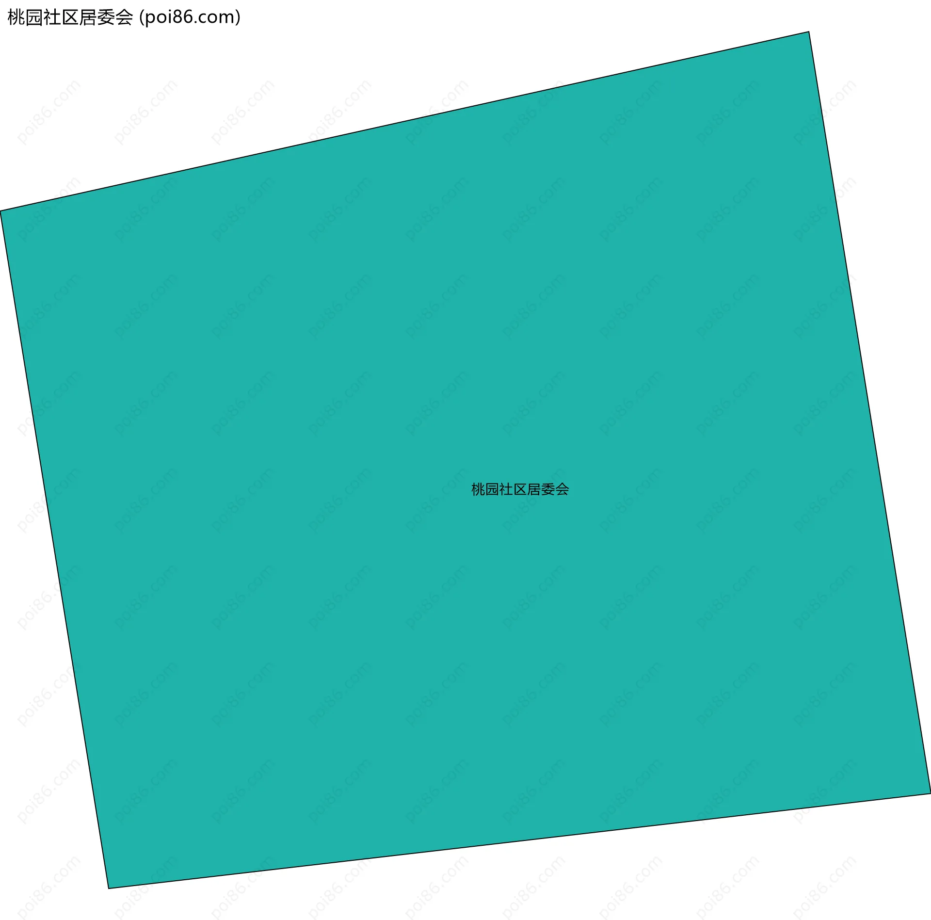 桃园社区居委会边界地图