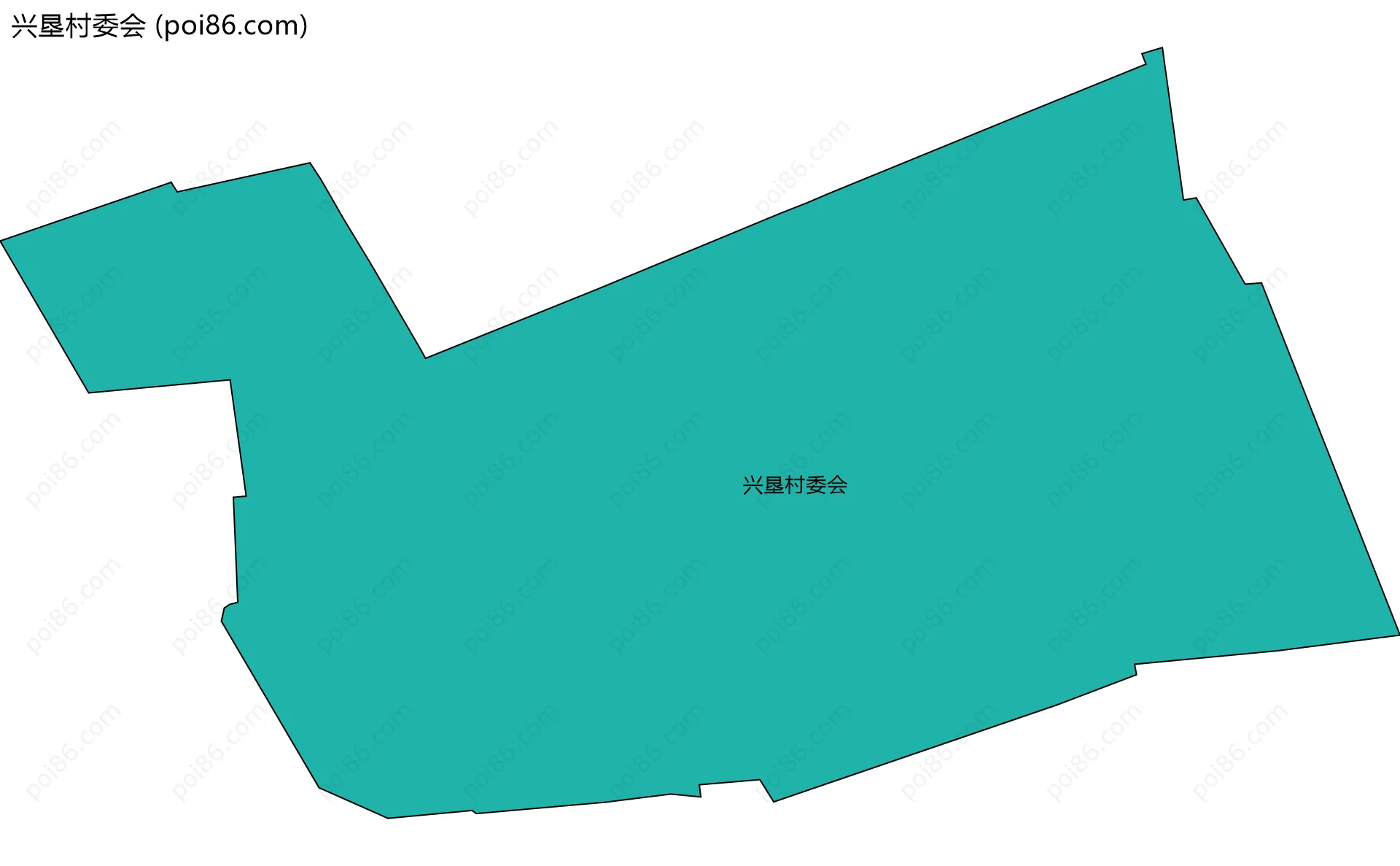 兴垦村委会边界地图