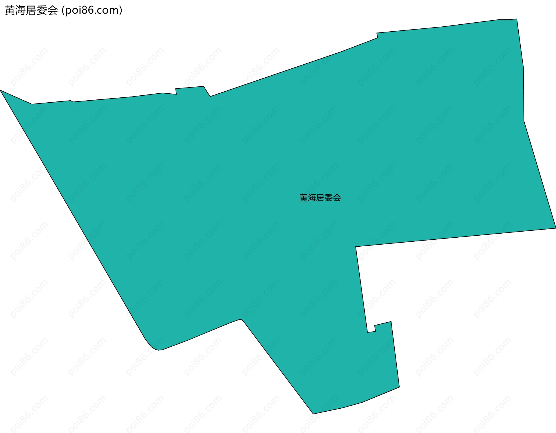 黄海居委会边界地图
