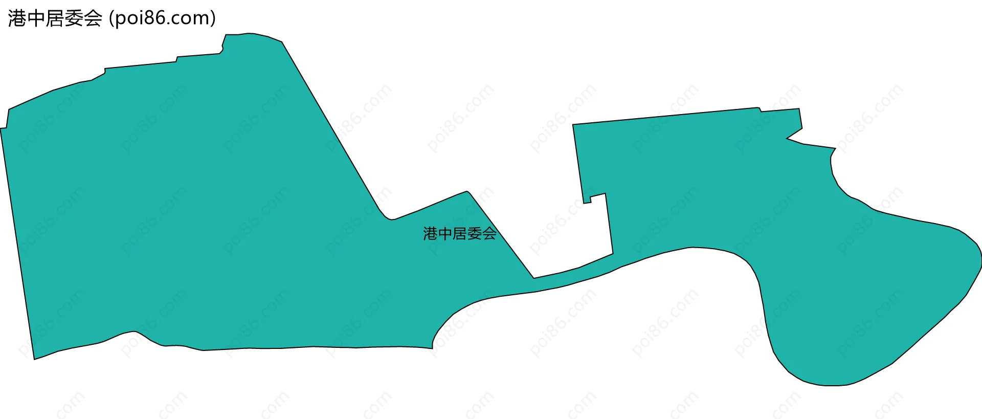 港中居委会边界地图