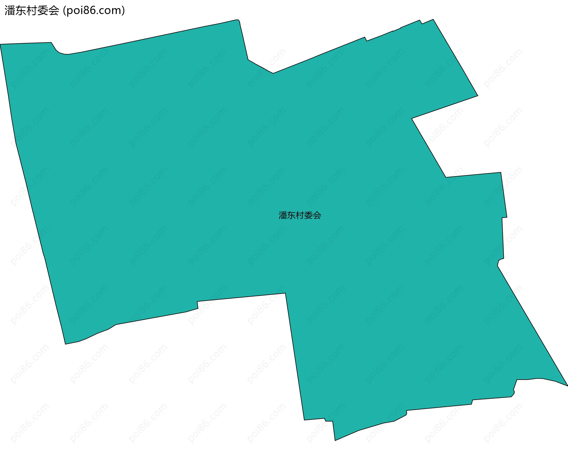 潘东村委会边界地图
