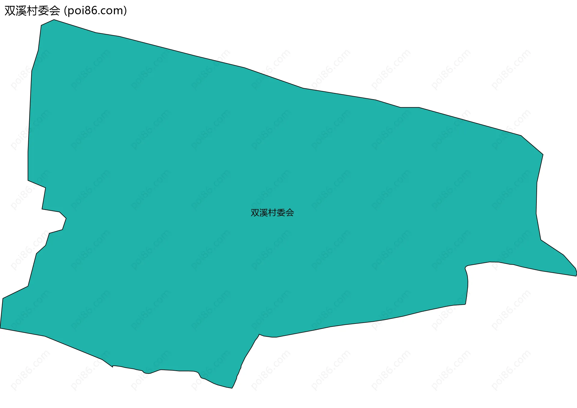 双溪村委会边界地图
