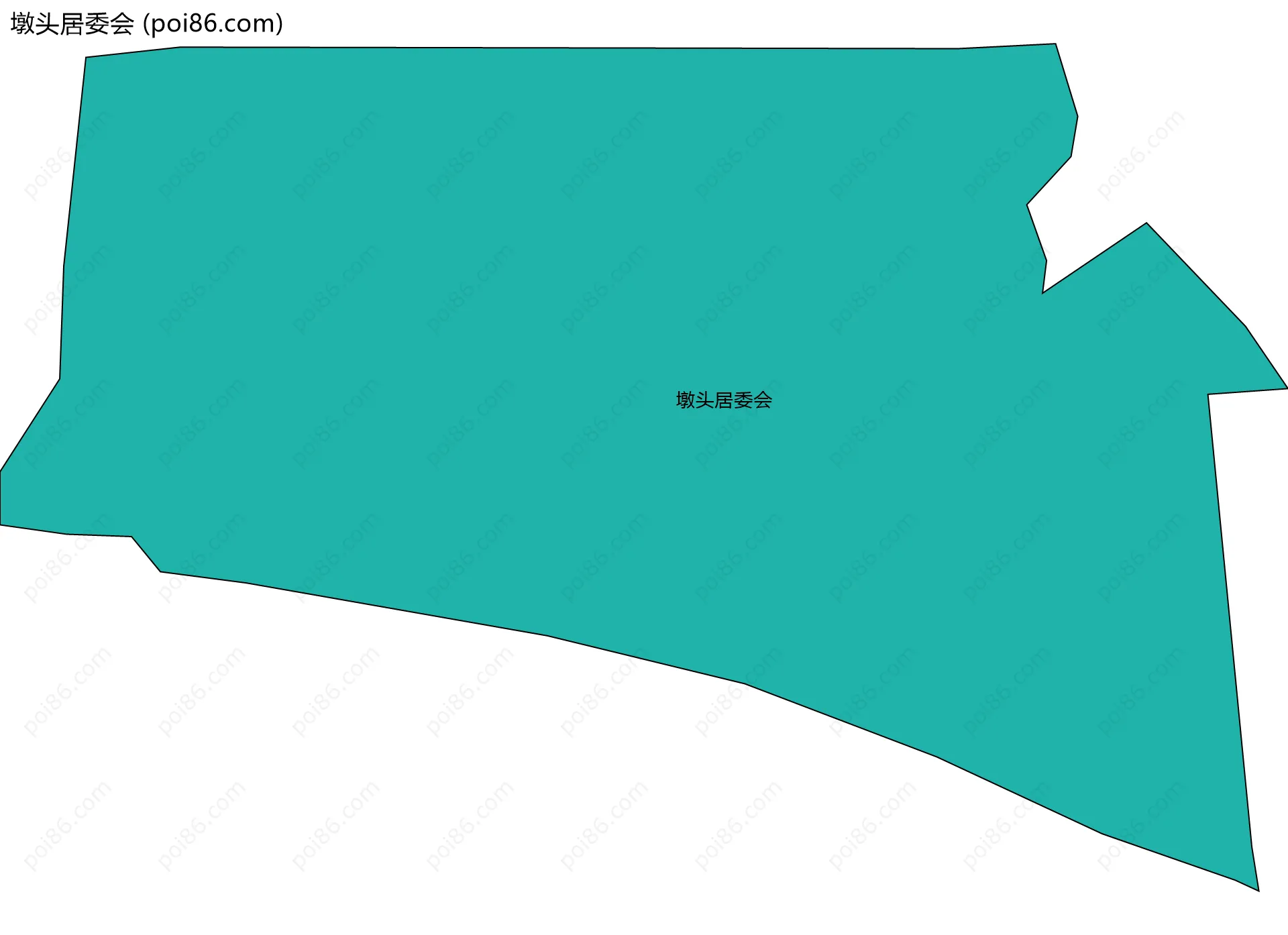 墩头居委会边界地图