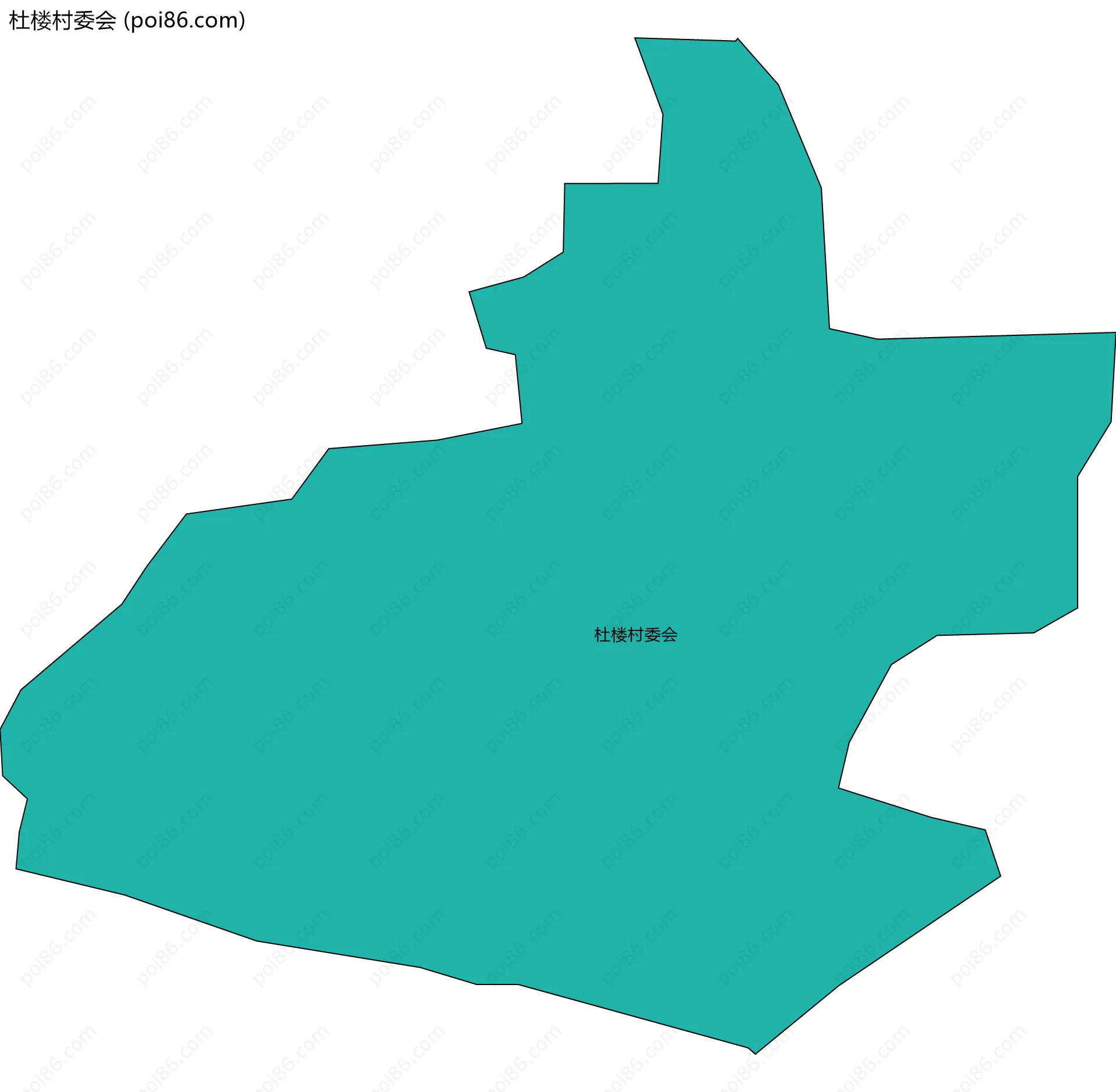 杜楼村委会边界地图