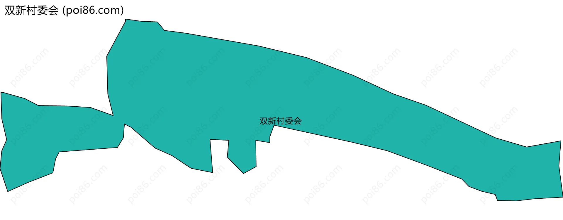 双新村委会边界地图