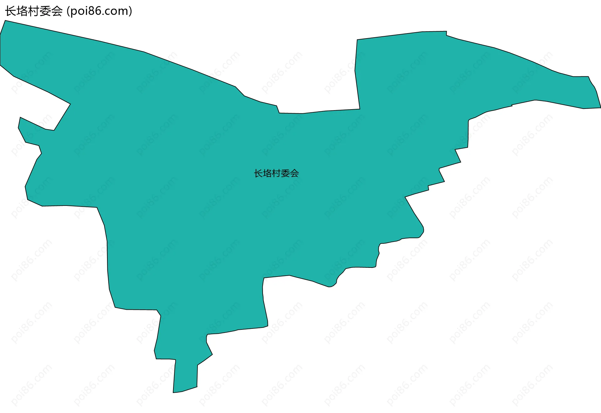 长垎村委会边界地图