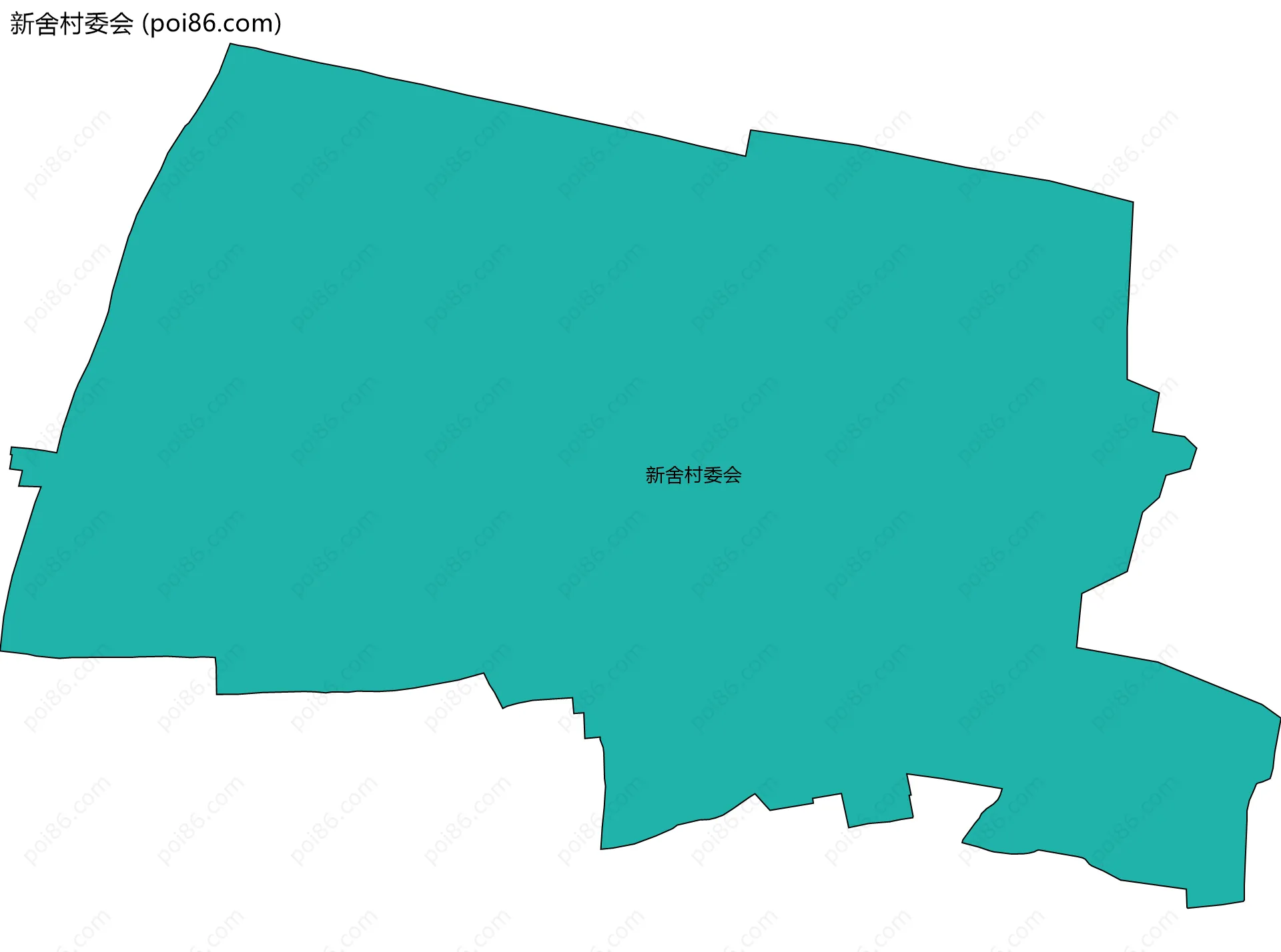 新舍村委会边界地图