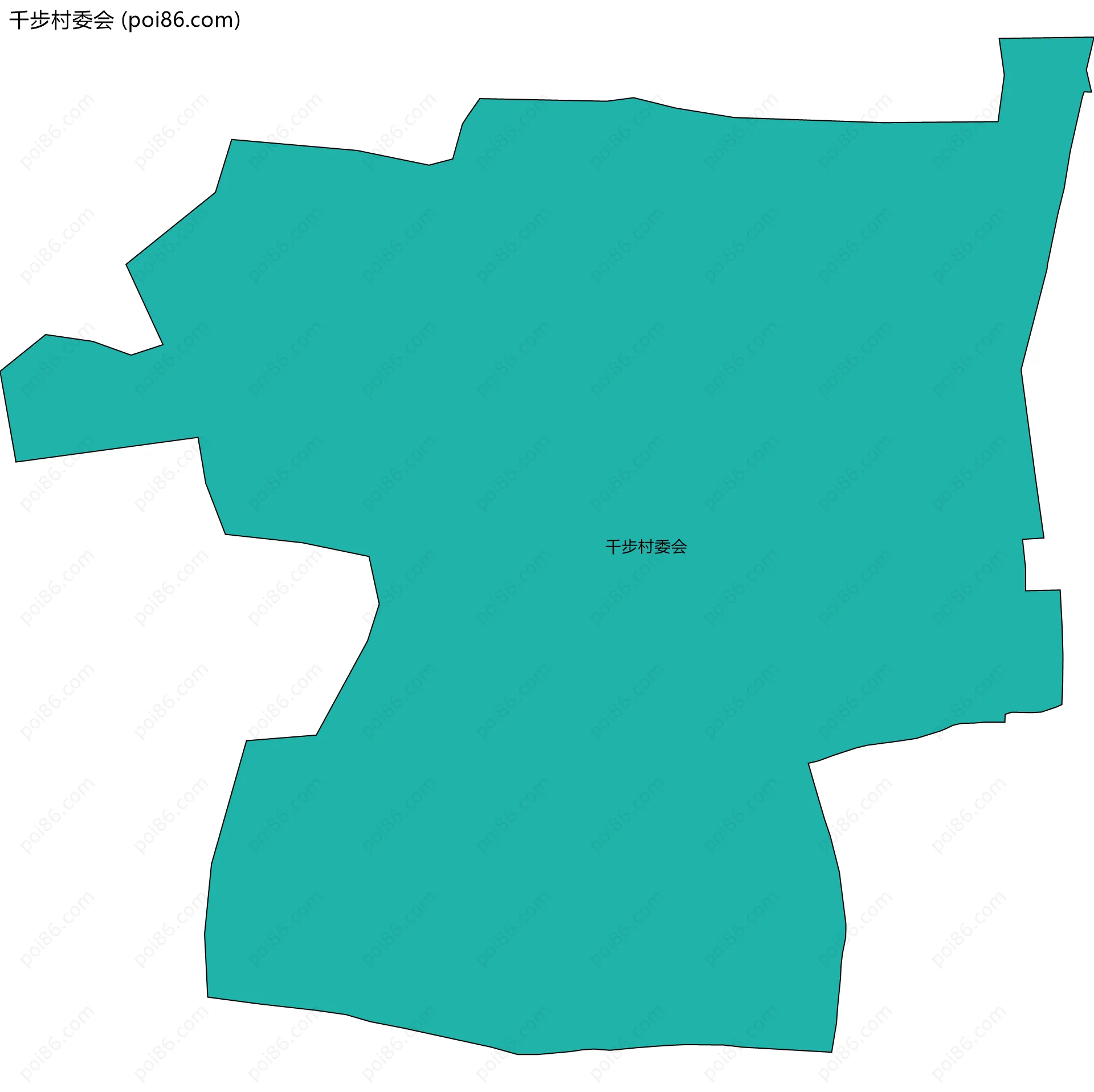 千步村委会边界地图