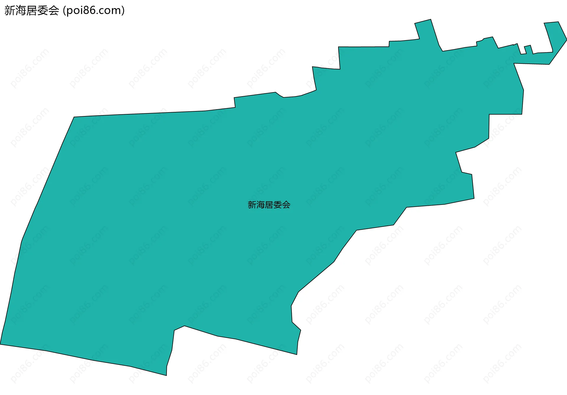新海居委会边界地图