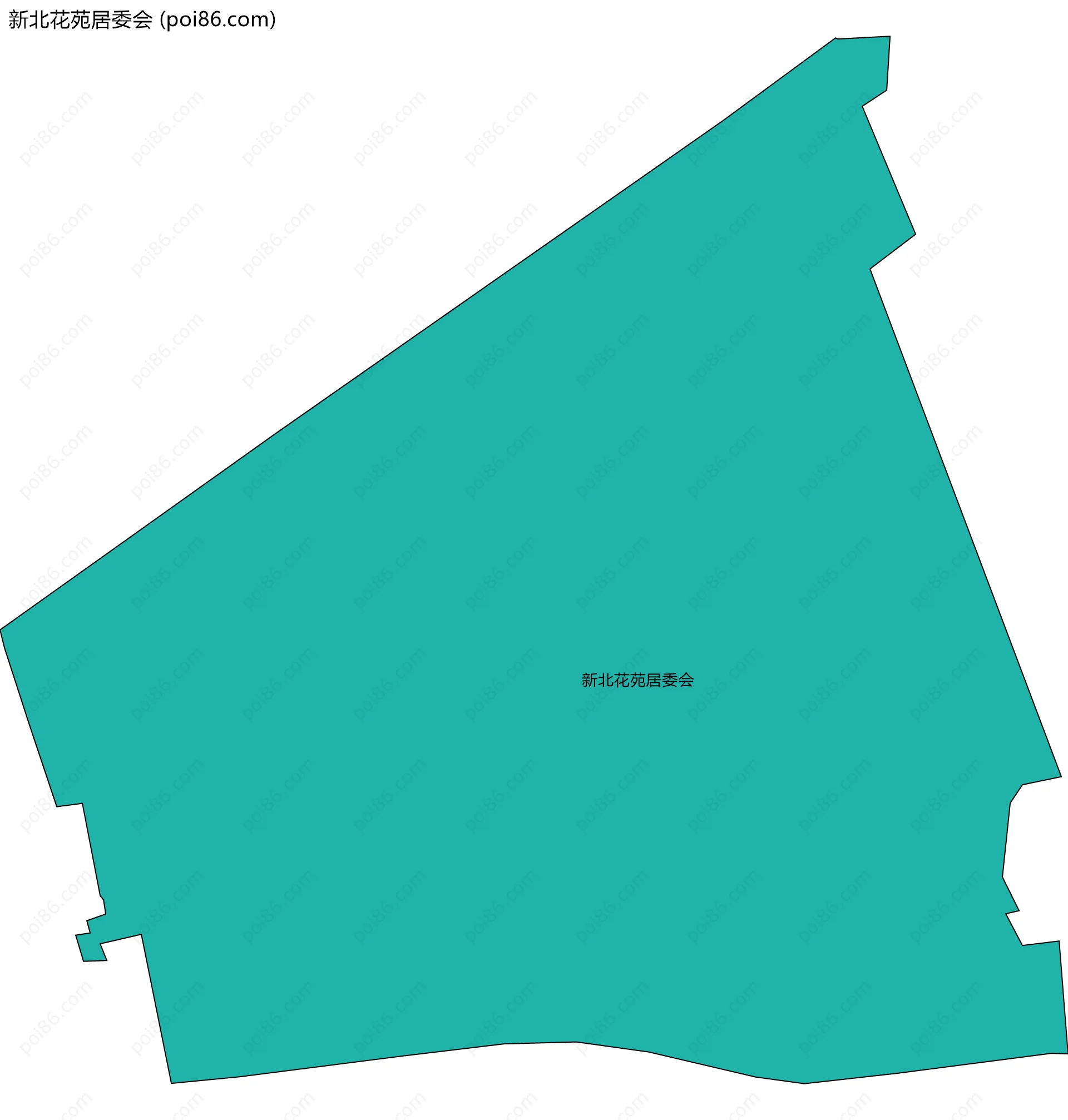 新北花苑居委会边界地图