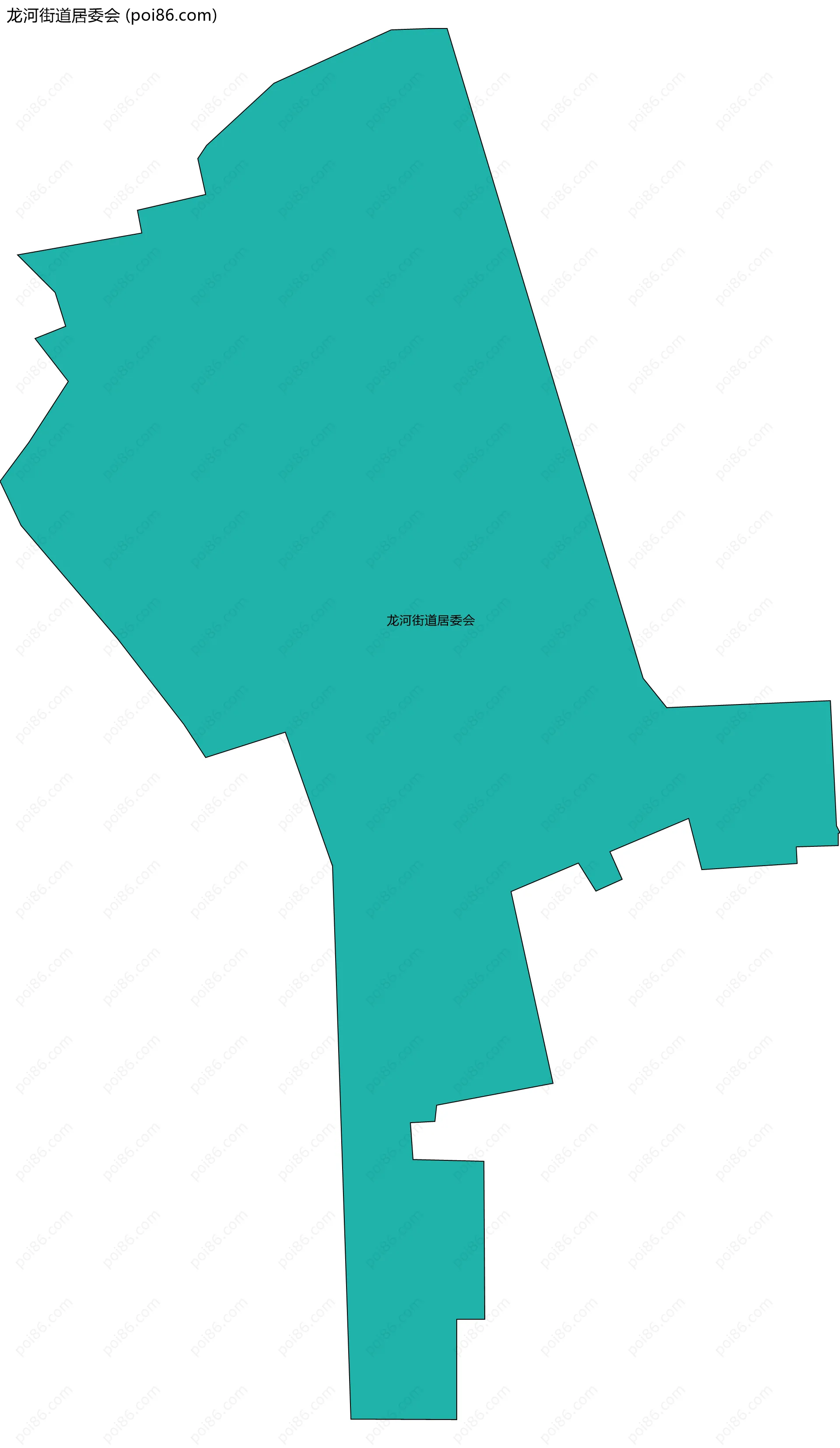 龙河街道居委会边界地图