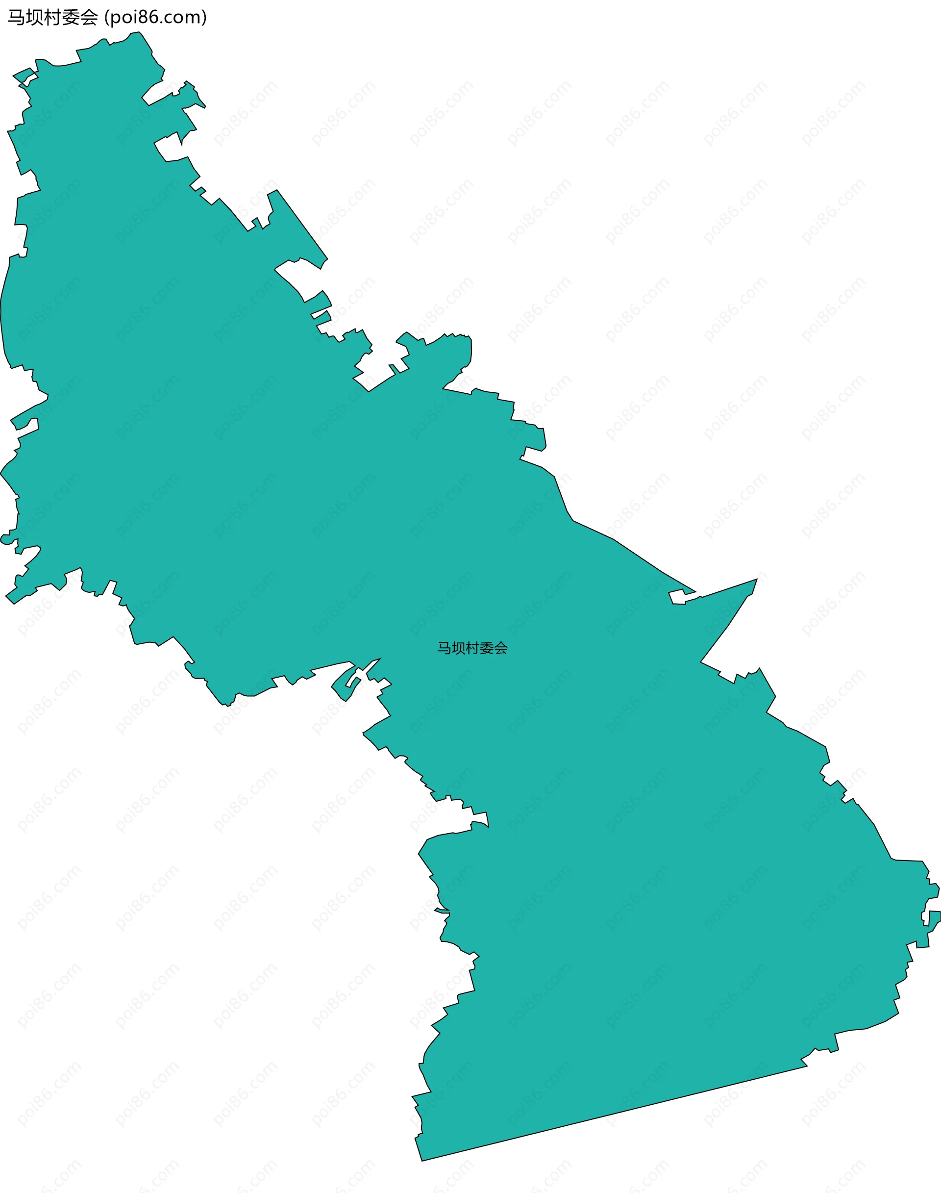 马坝村委会边界地图