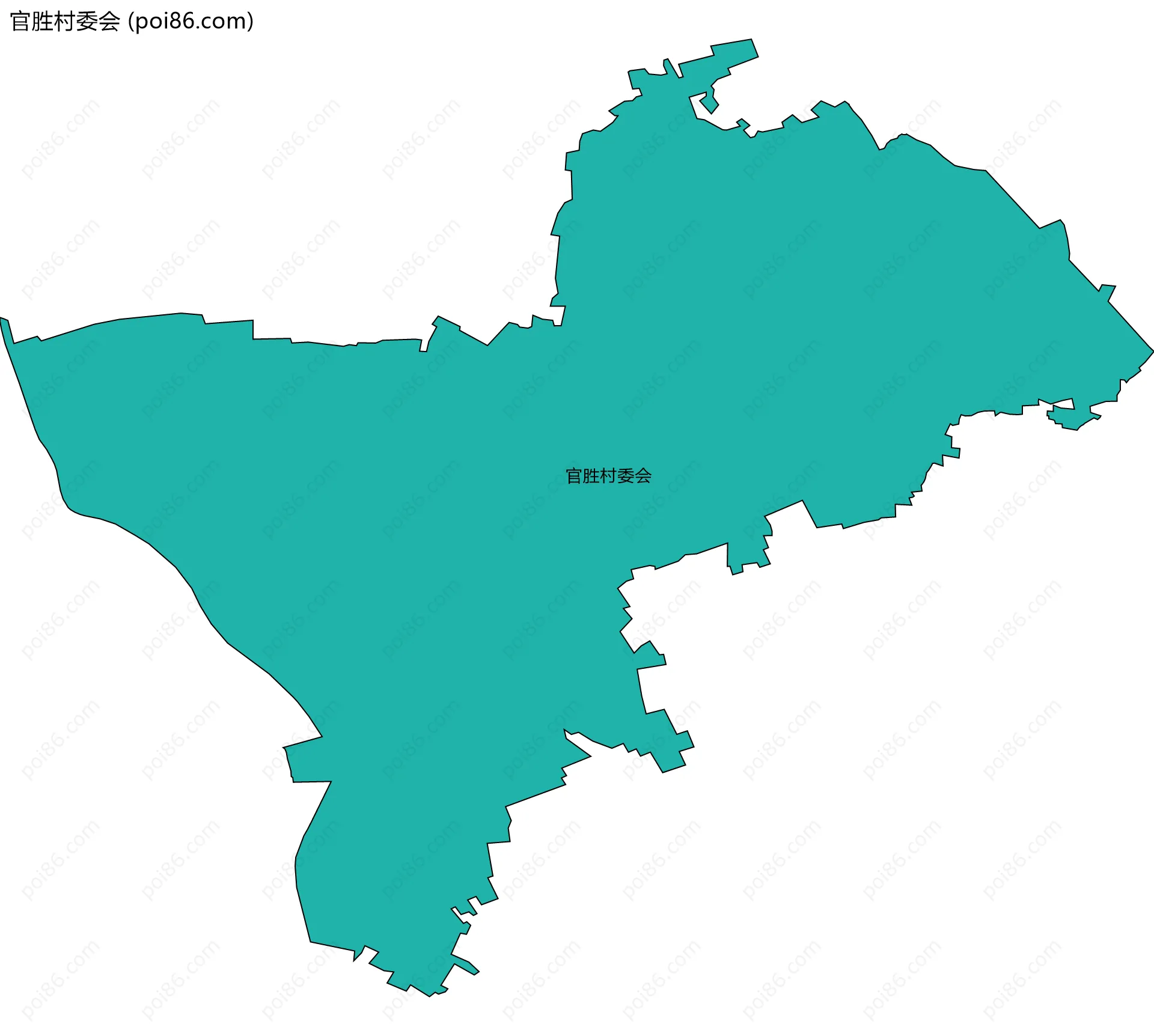 官胜村委会边界地图