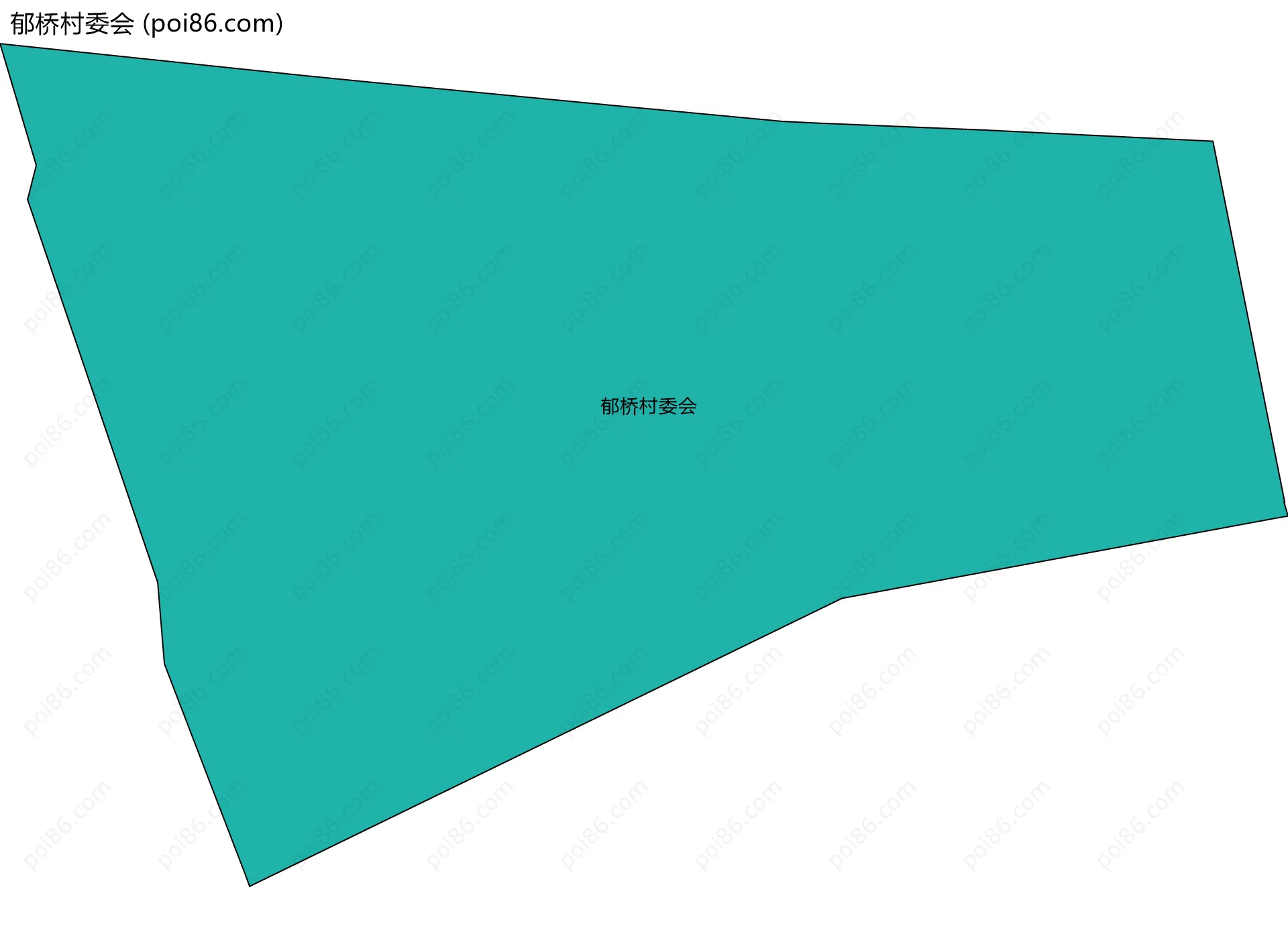 郁桥村委会边界地图