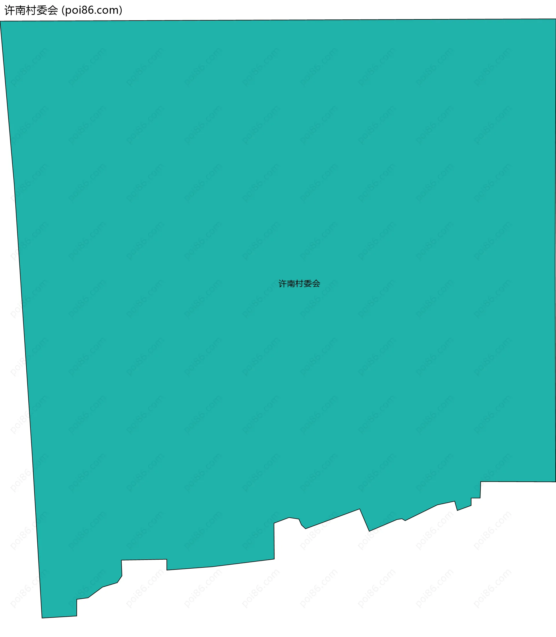 许南村委会边界地图