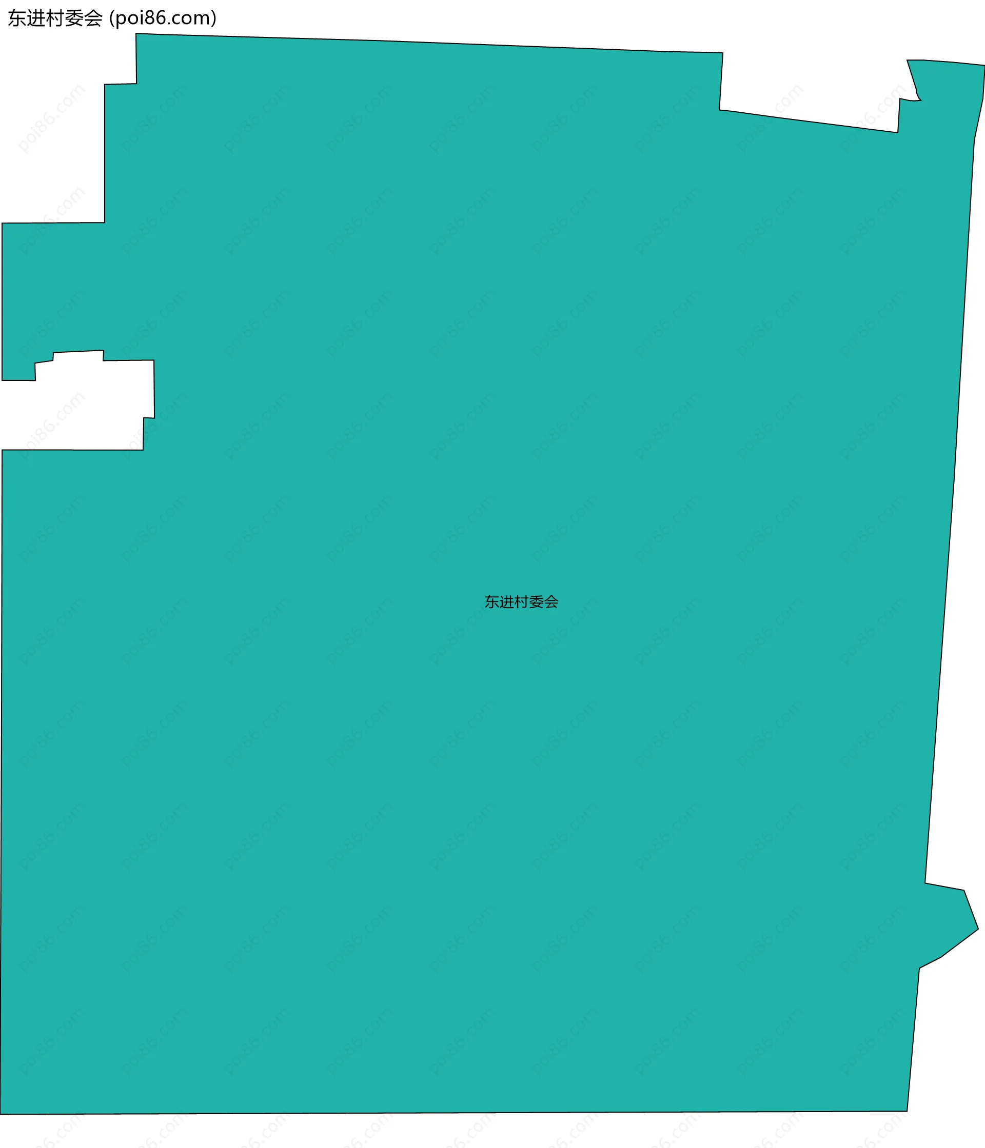 东进村委会边界地图