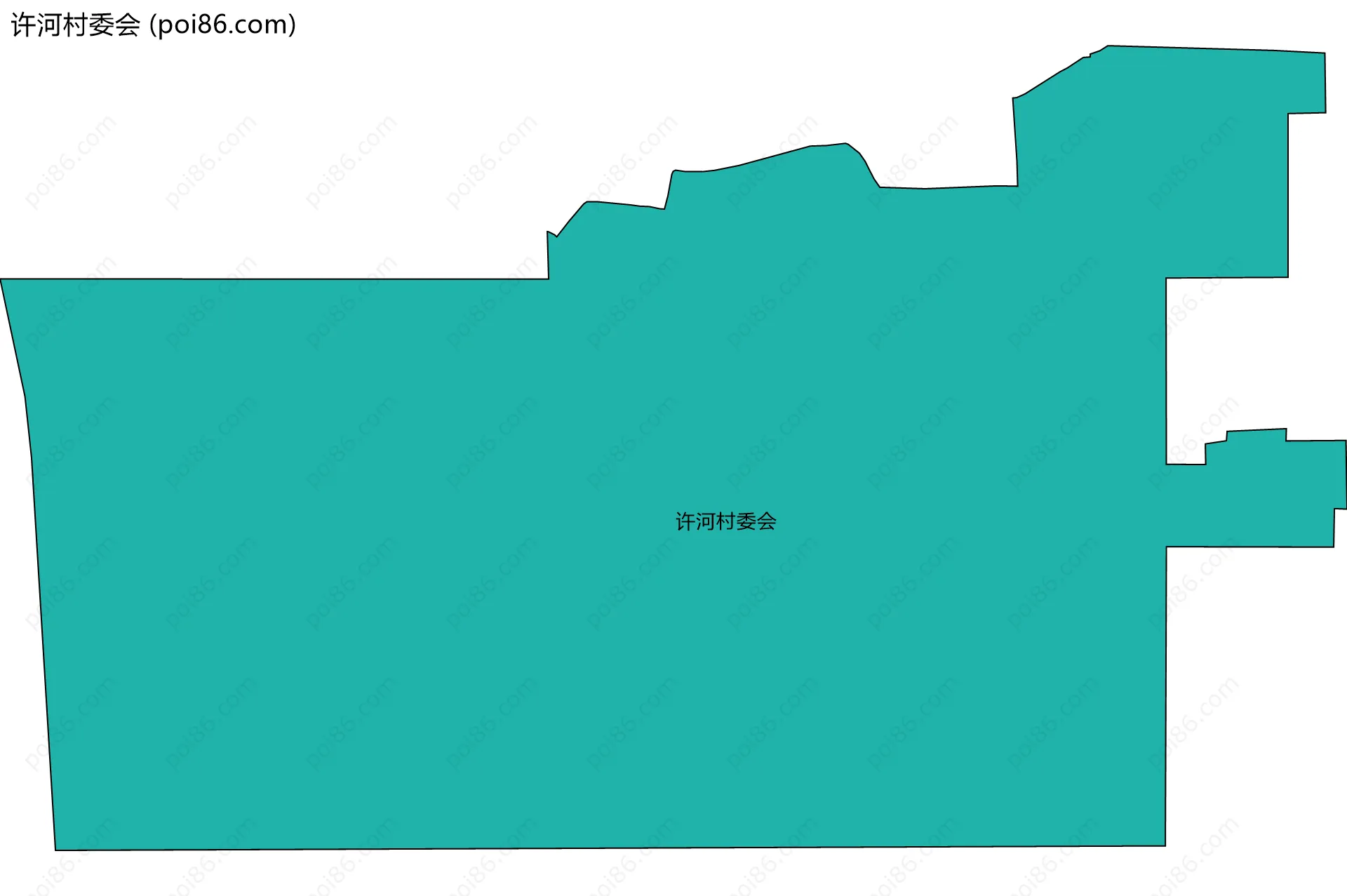 许河村委会边界地图