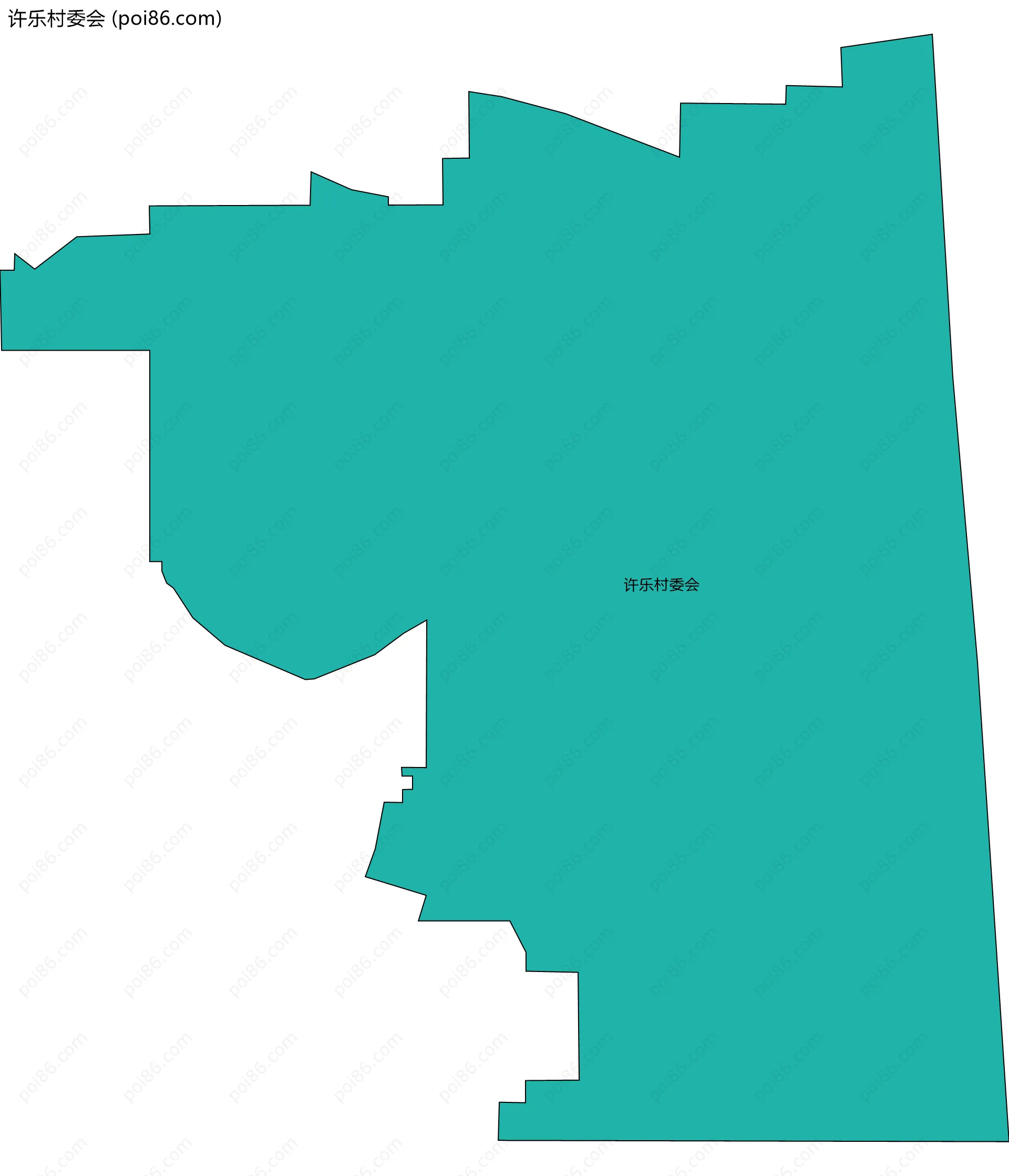 许乐村委会边界地图
