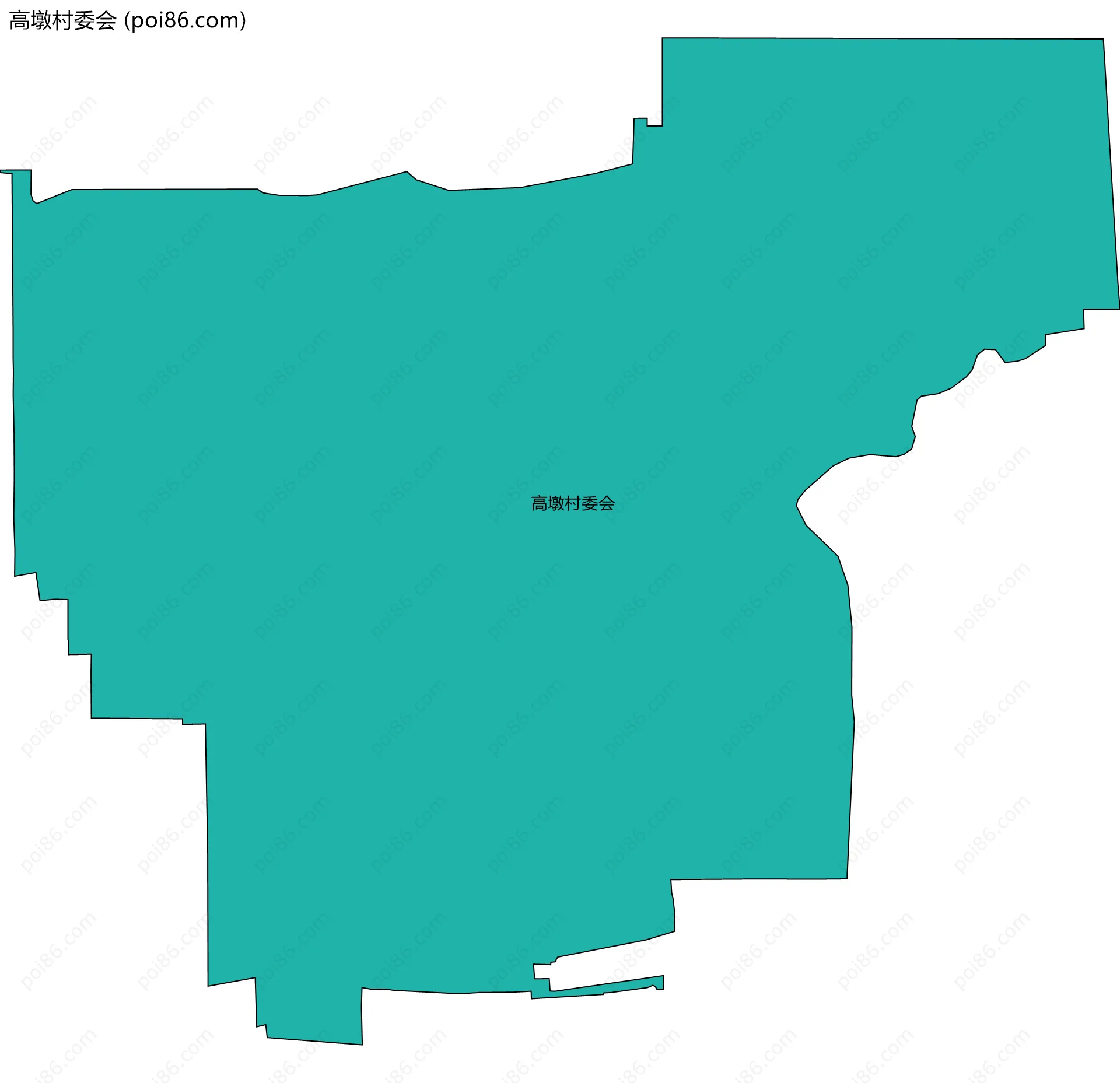 高墩村委会边界地图