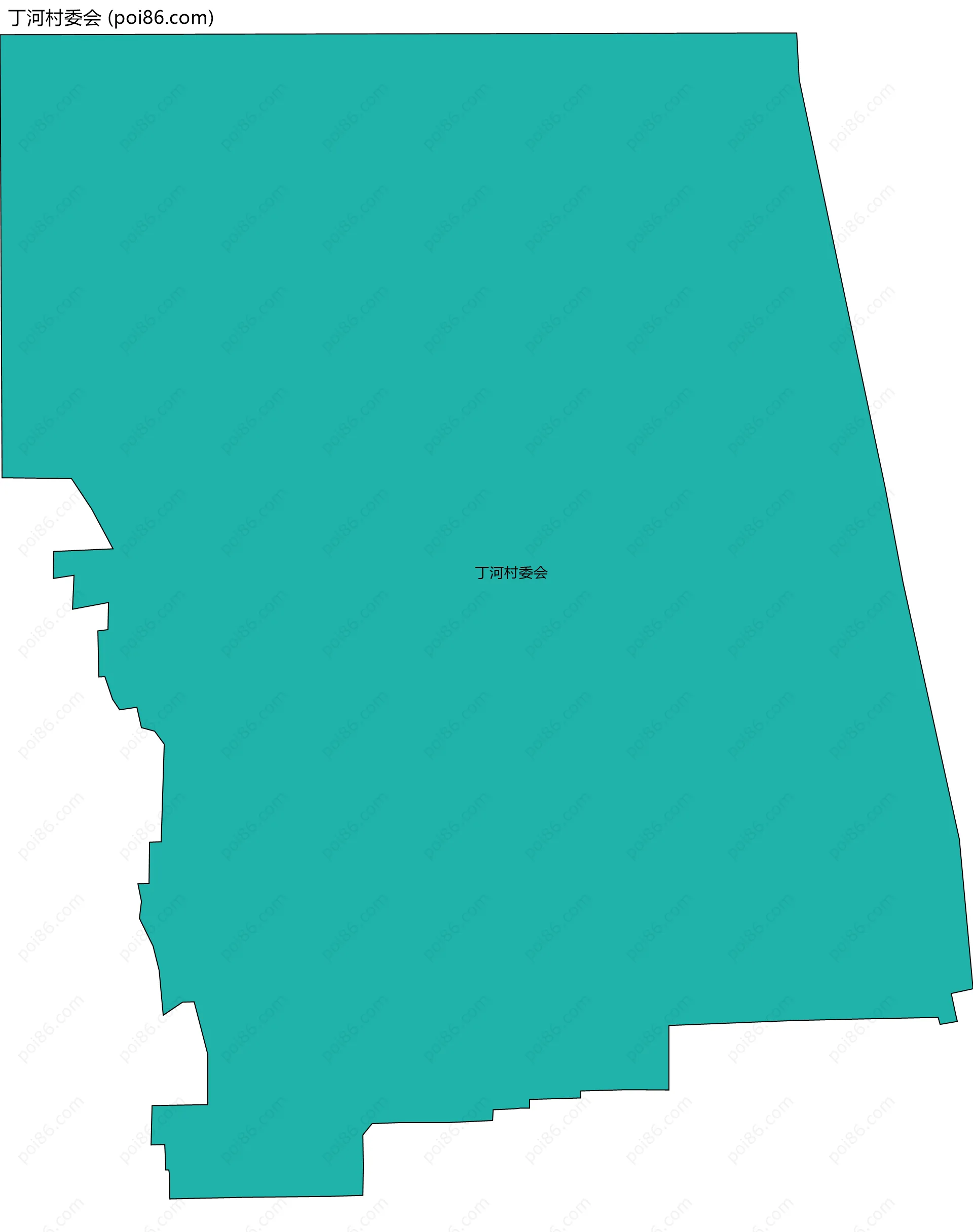 丁河村委会边界地图