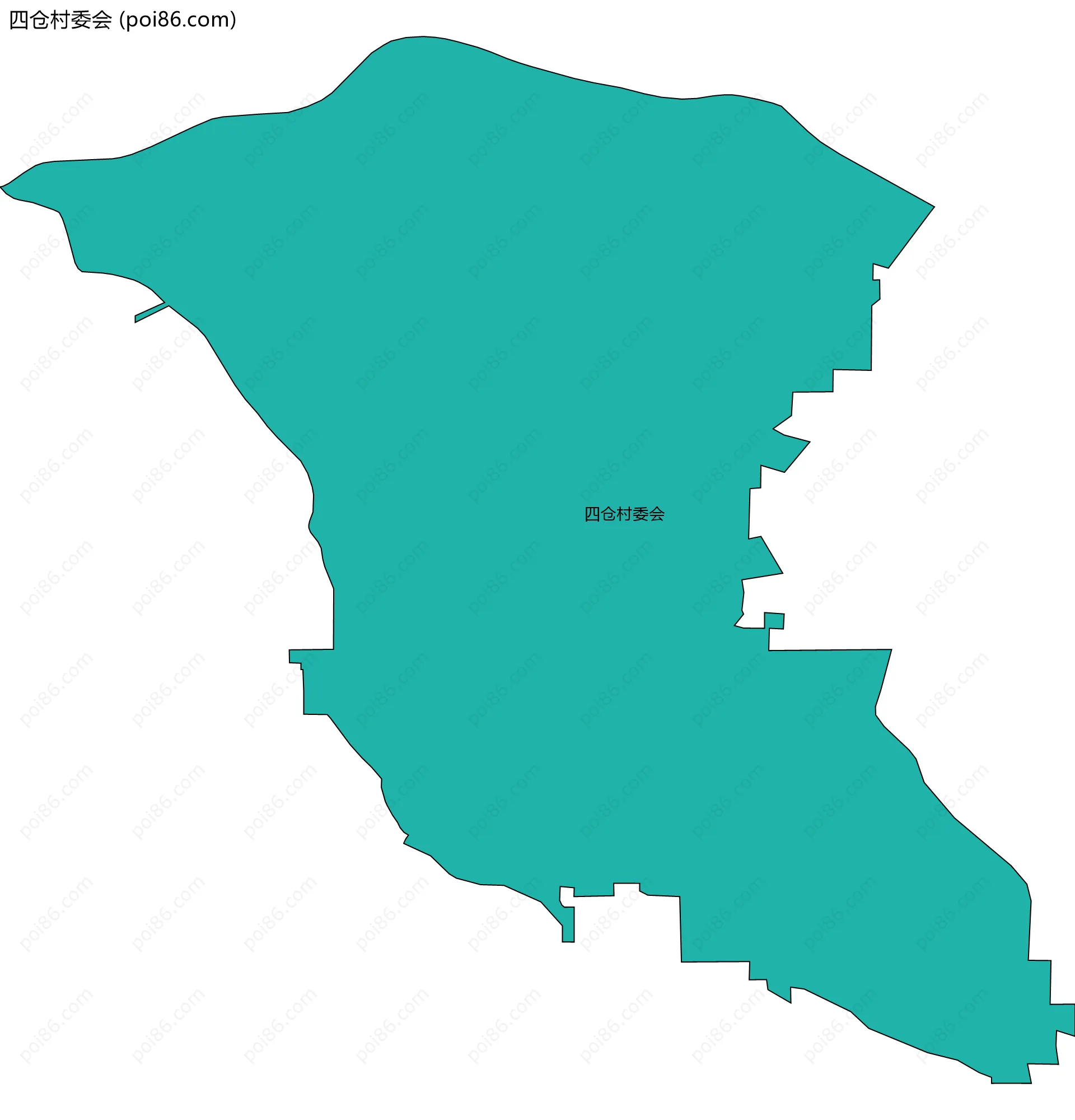 四仓村委会边界地图