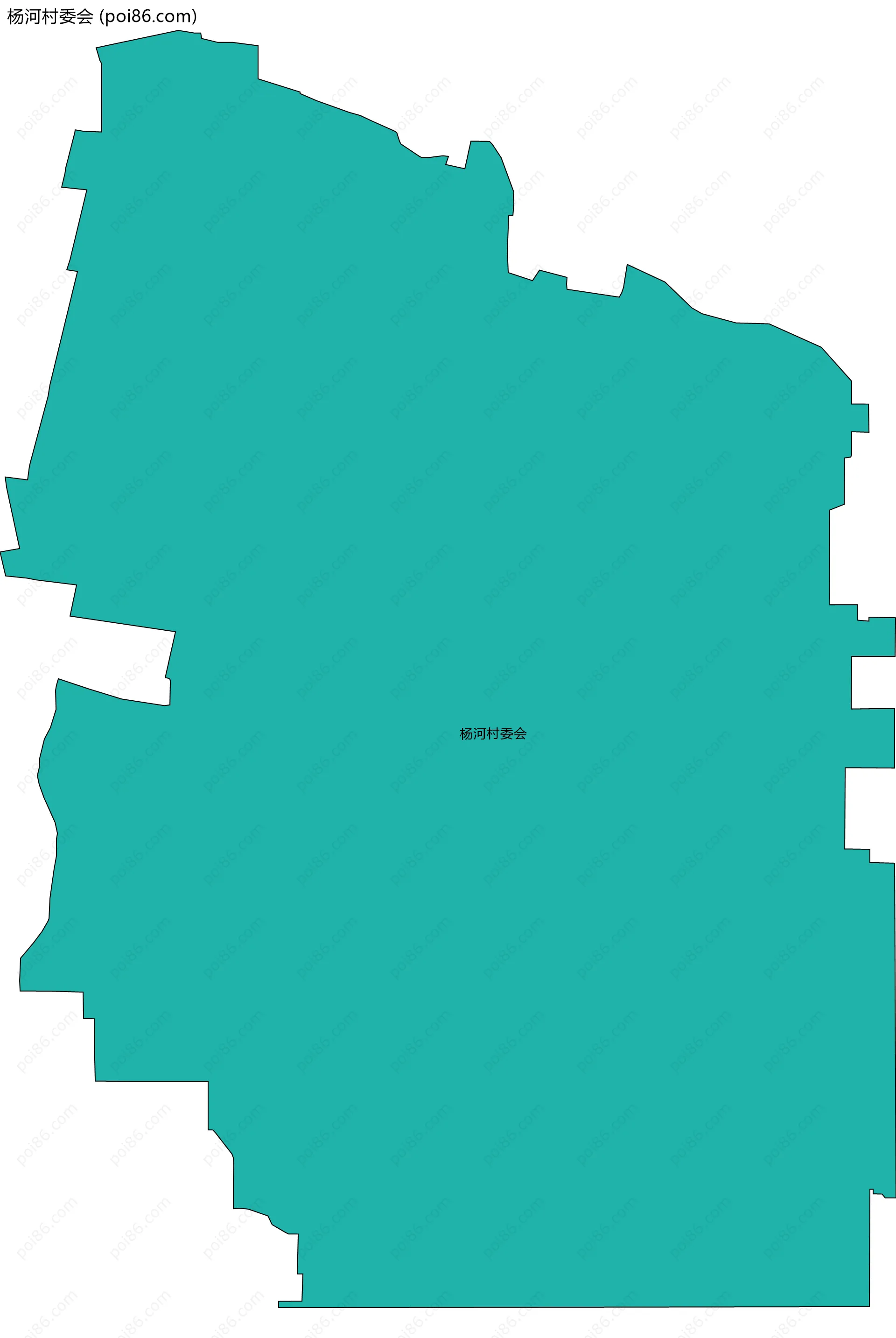 杨河村委会边界地图