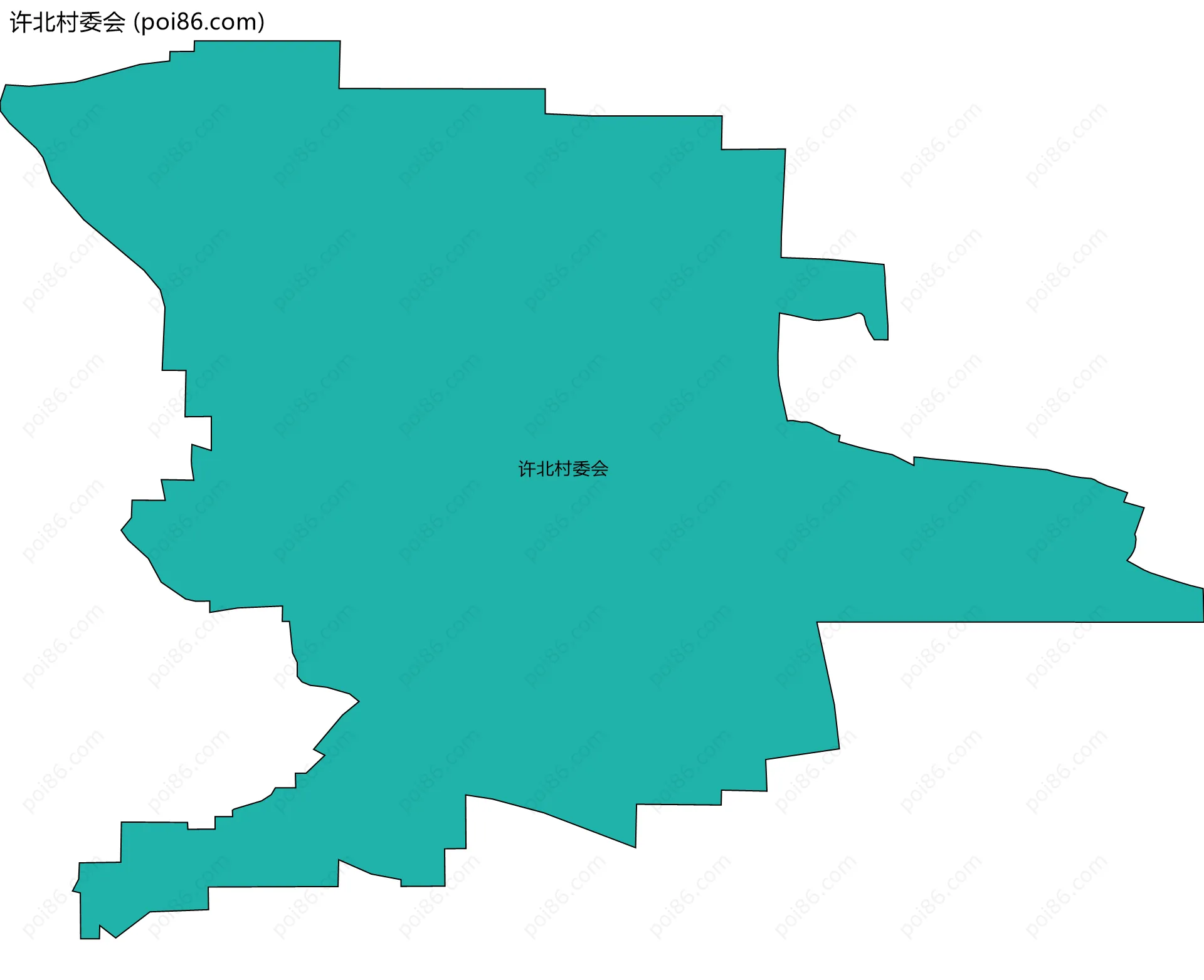 许北村委会边界地图