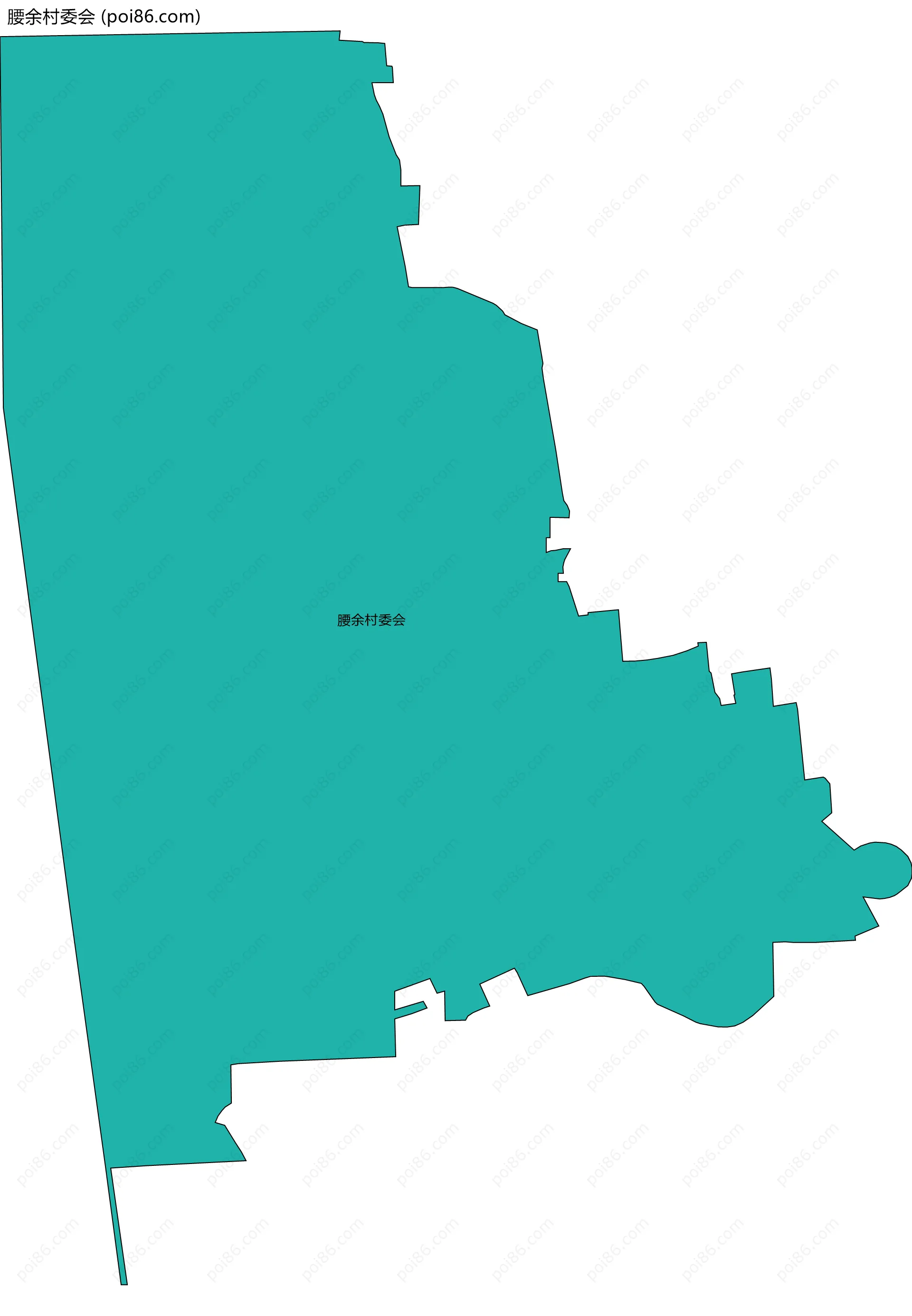 腰余村委会边界地图