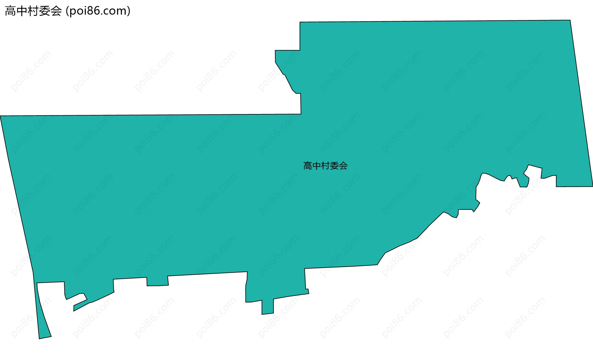 高中村委会边界地图