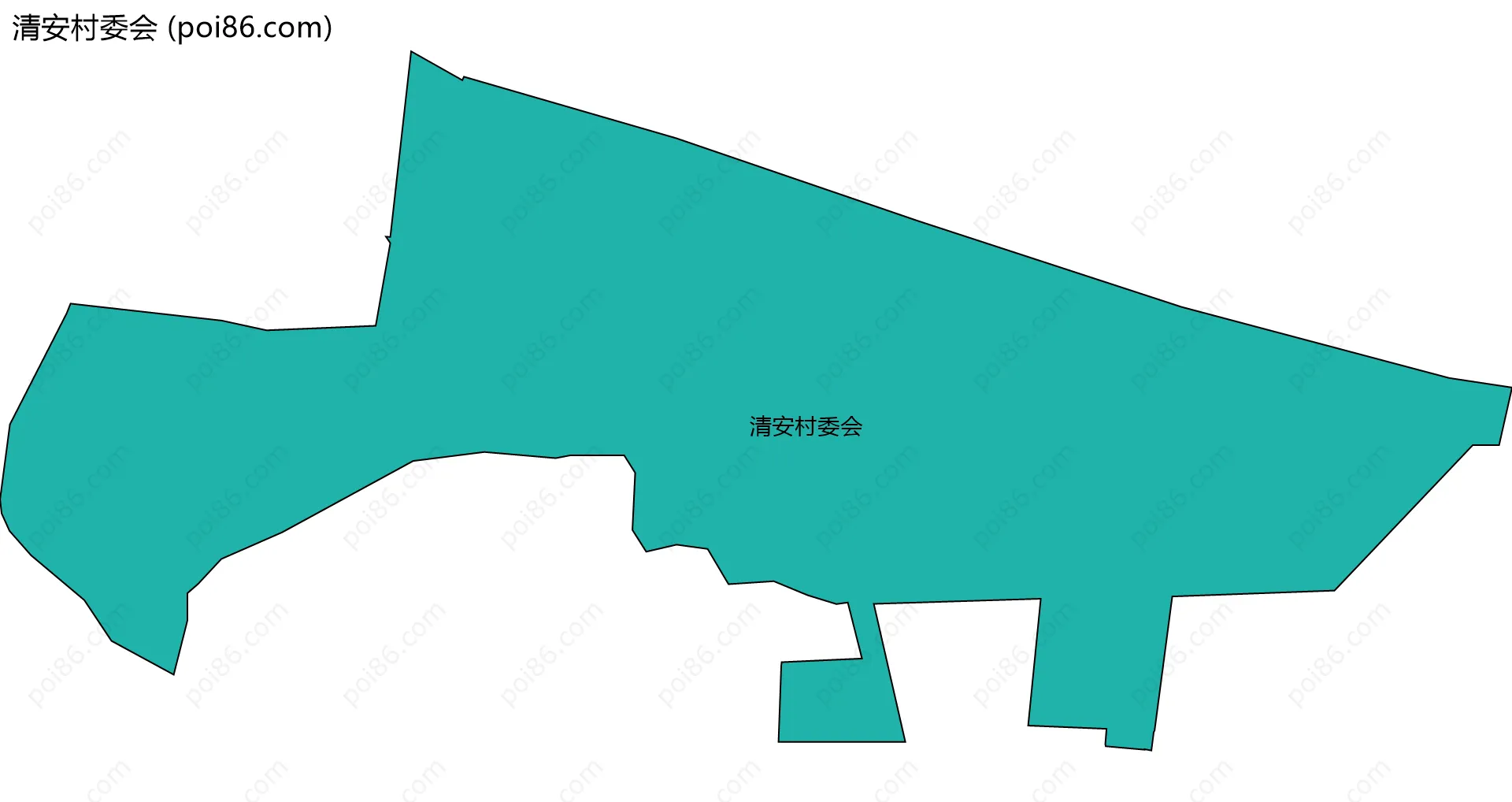 清安村委会边界地图