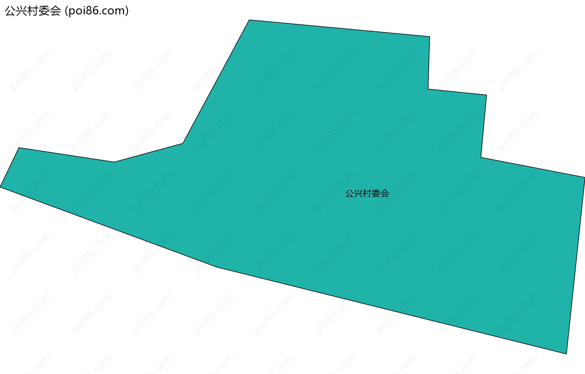 公兴村委会边界地图