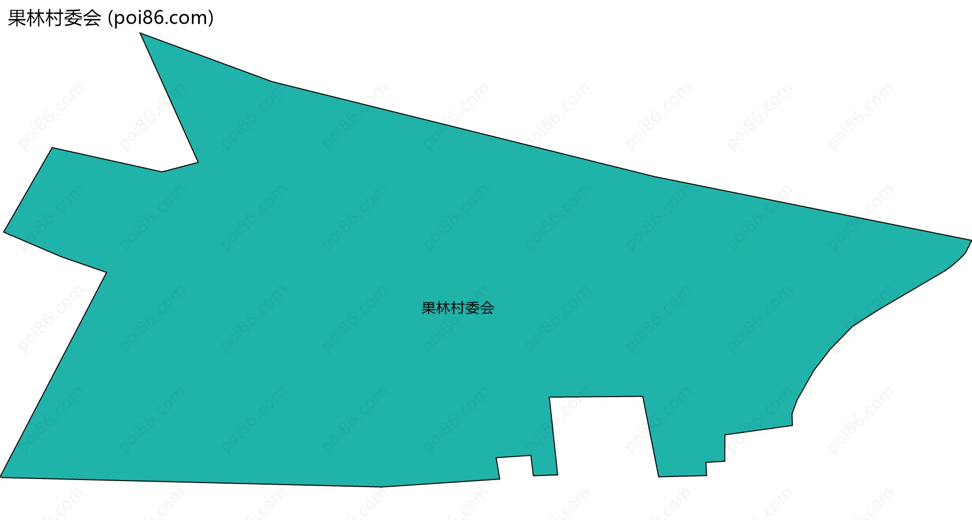 果林村委会边界地图