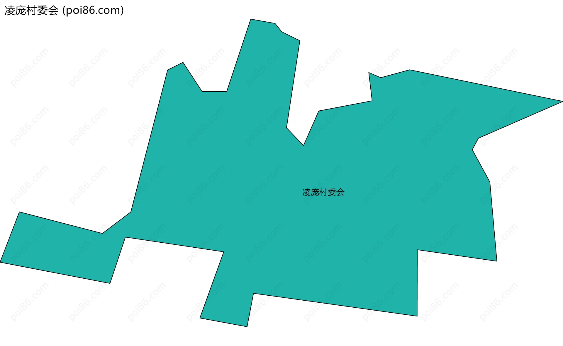 凌庞村委会边界地图