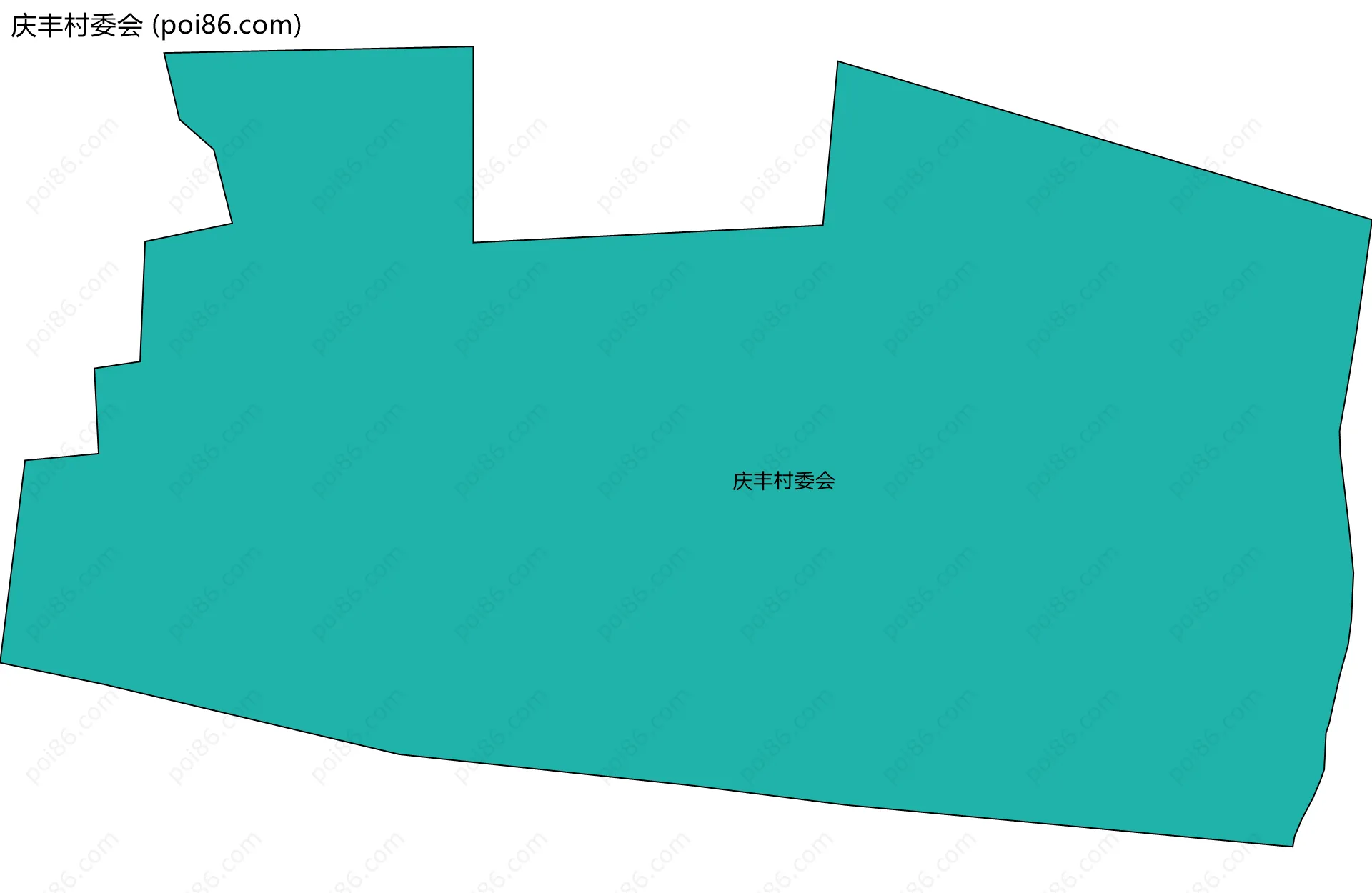 庆丰村委会边界地图