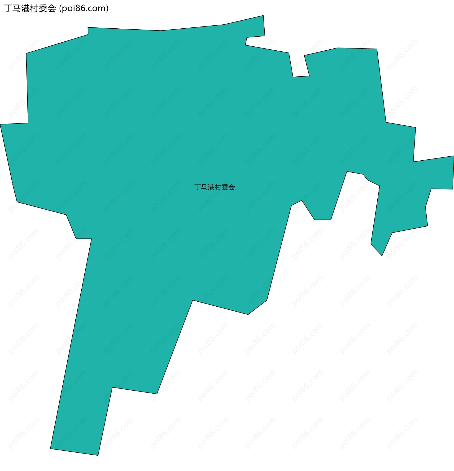 丁马港村委会边界地图