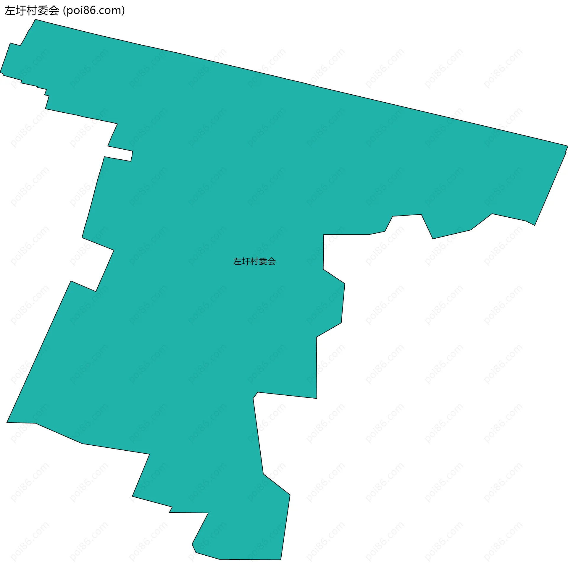 左圩村委会边界地图