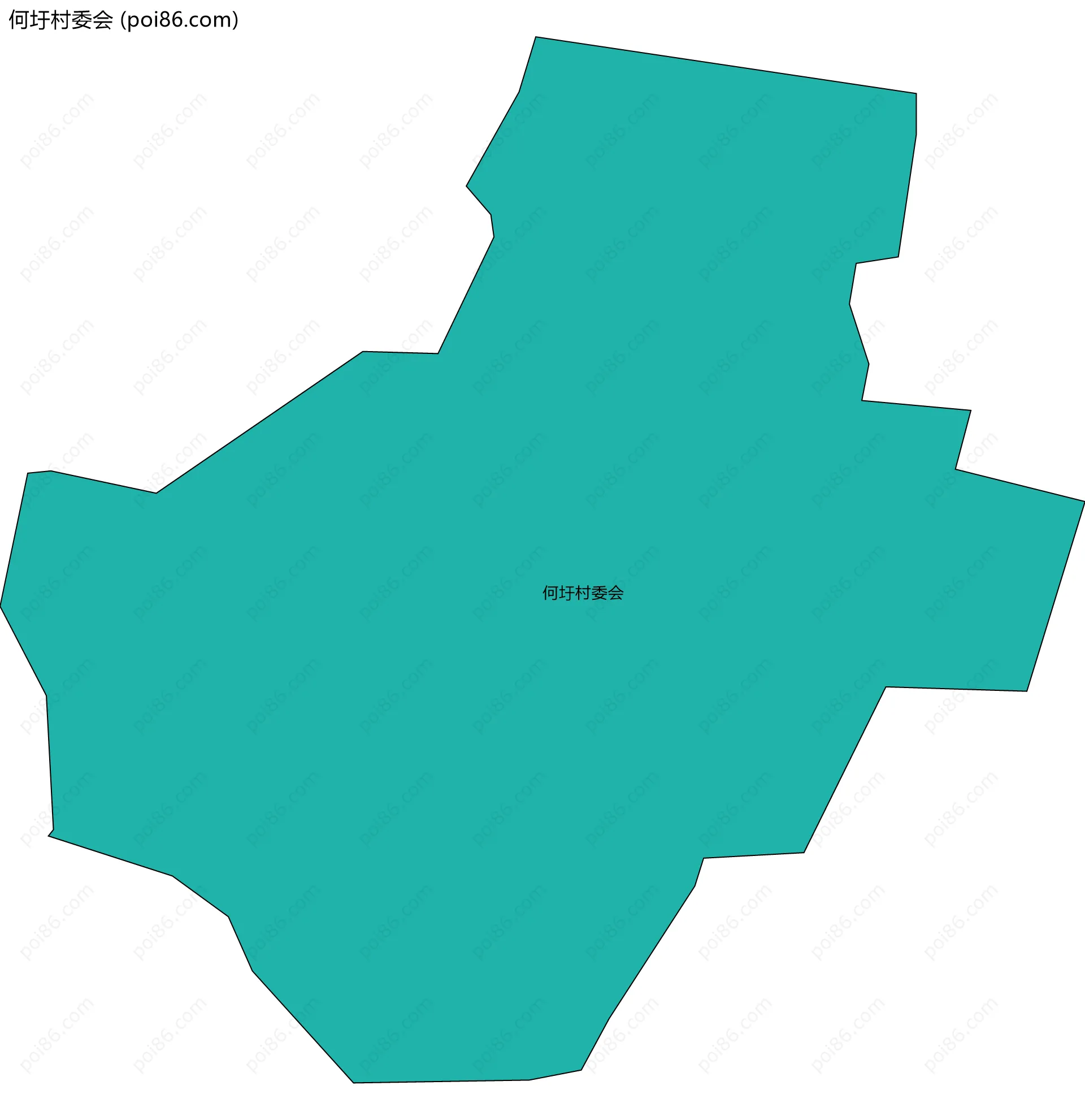 何圩村委会边界地图