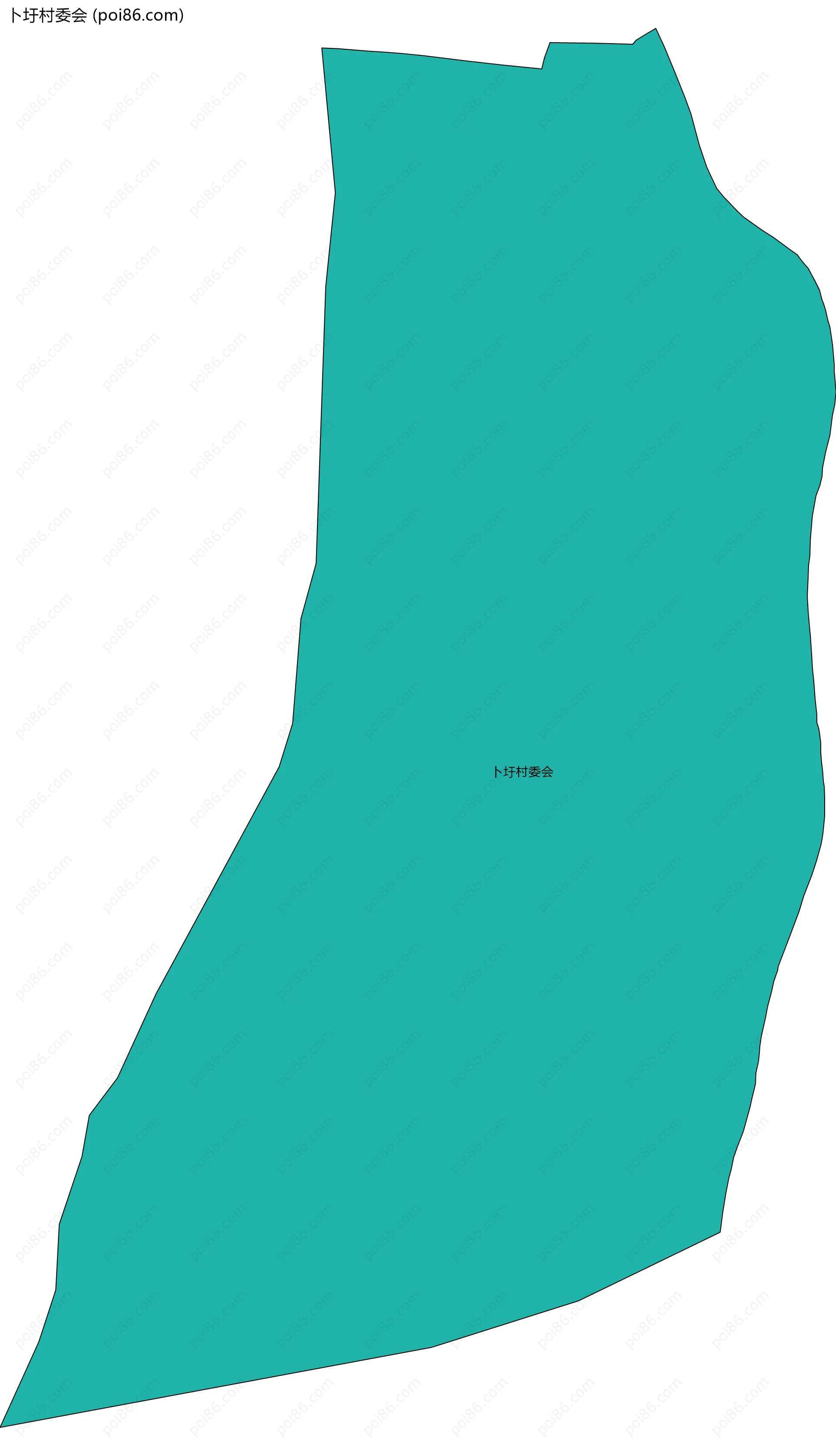 卜圩村委会边界地图