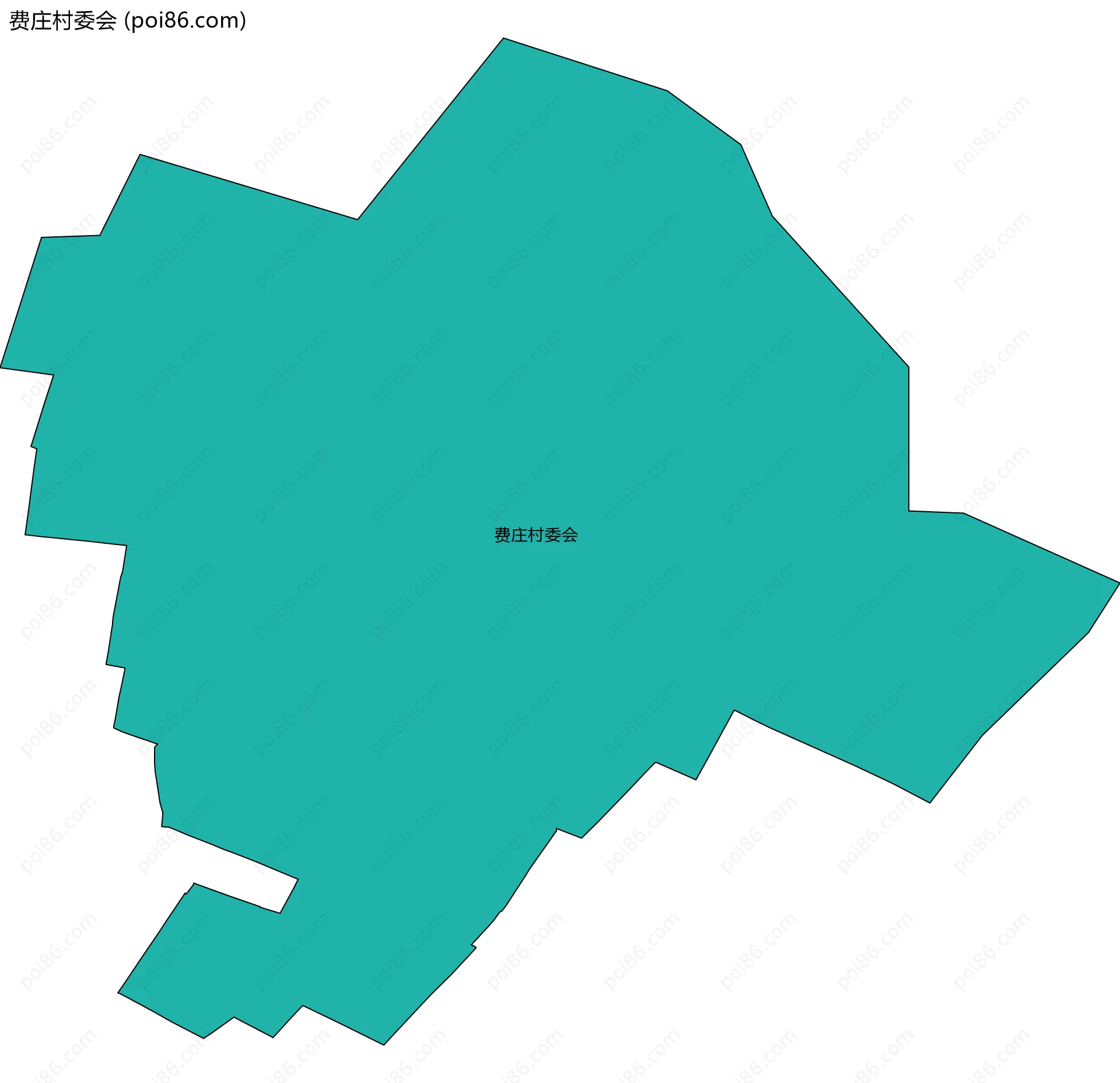 费庄村委会边界地图