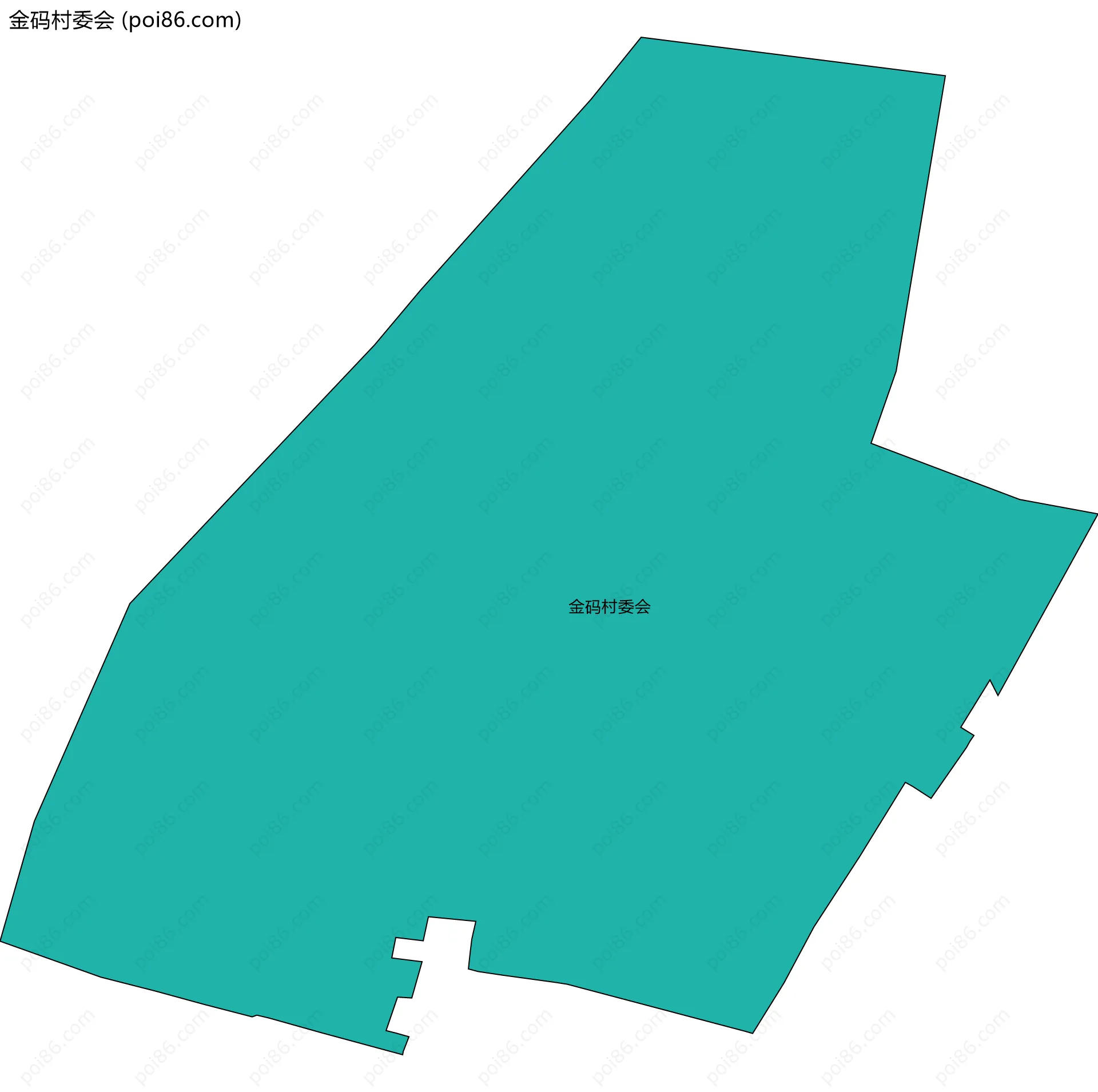 金码村委会边界地图