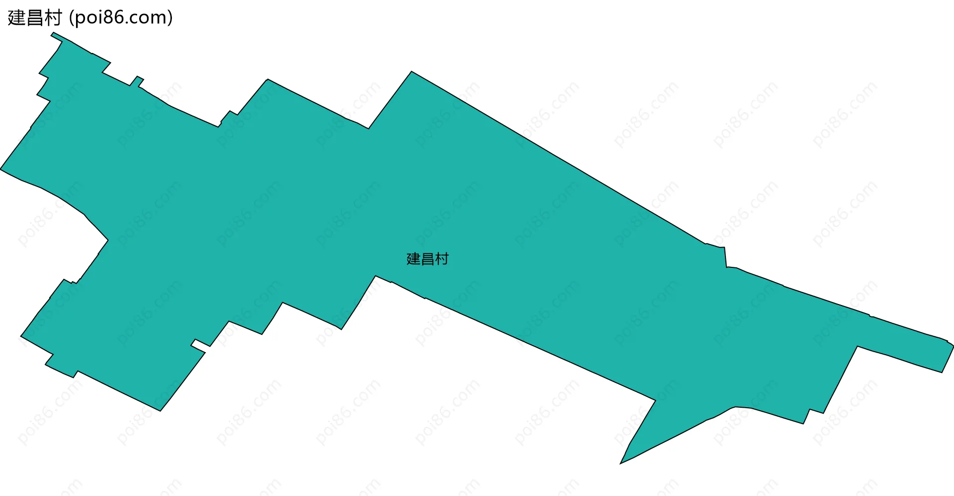 建昌村边界地图