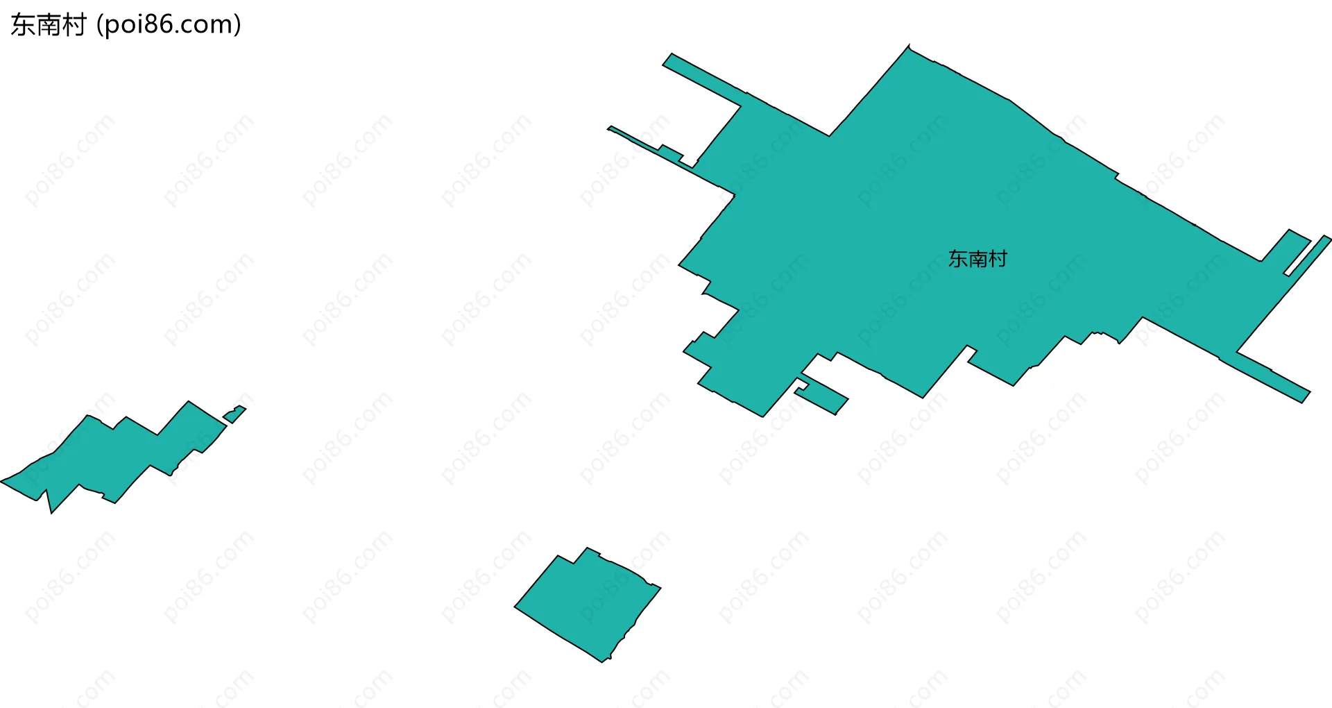 东南村边界地图
