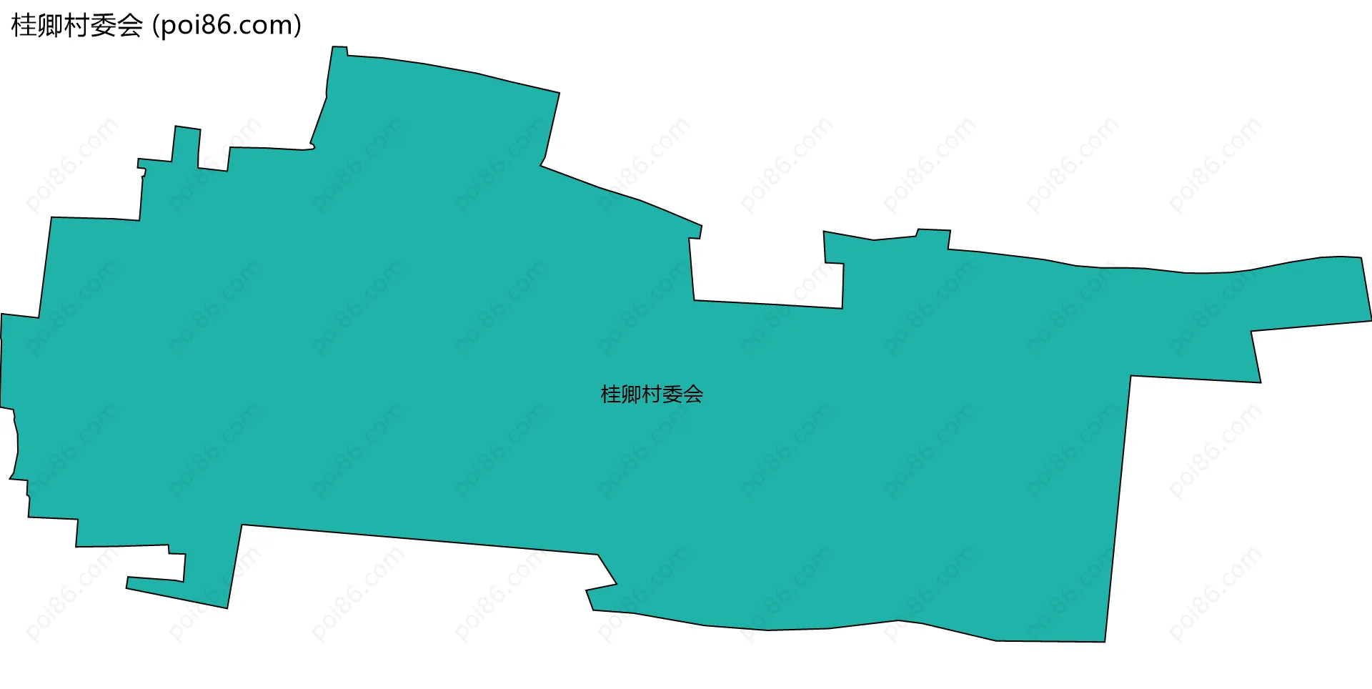 桂卿村委会边界地图