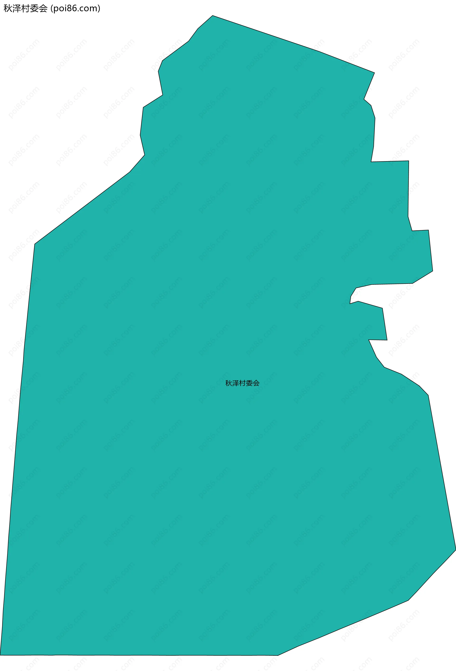 秋泽村委会边界地图