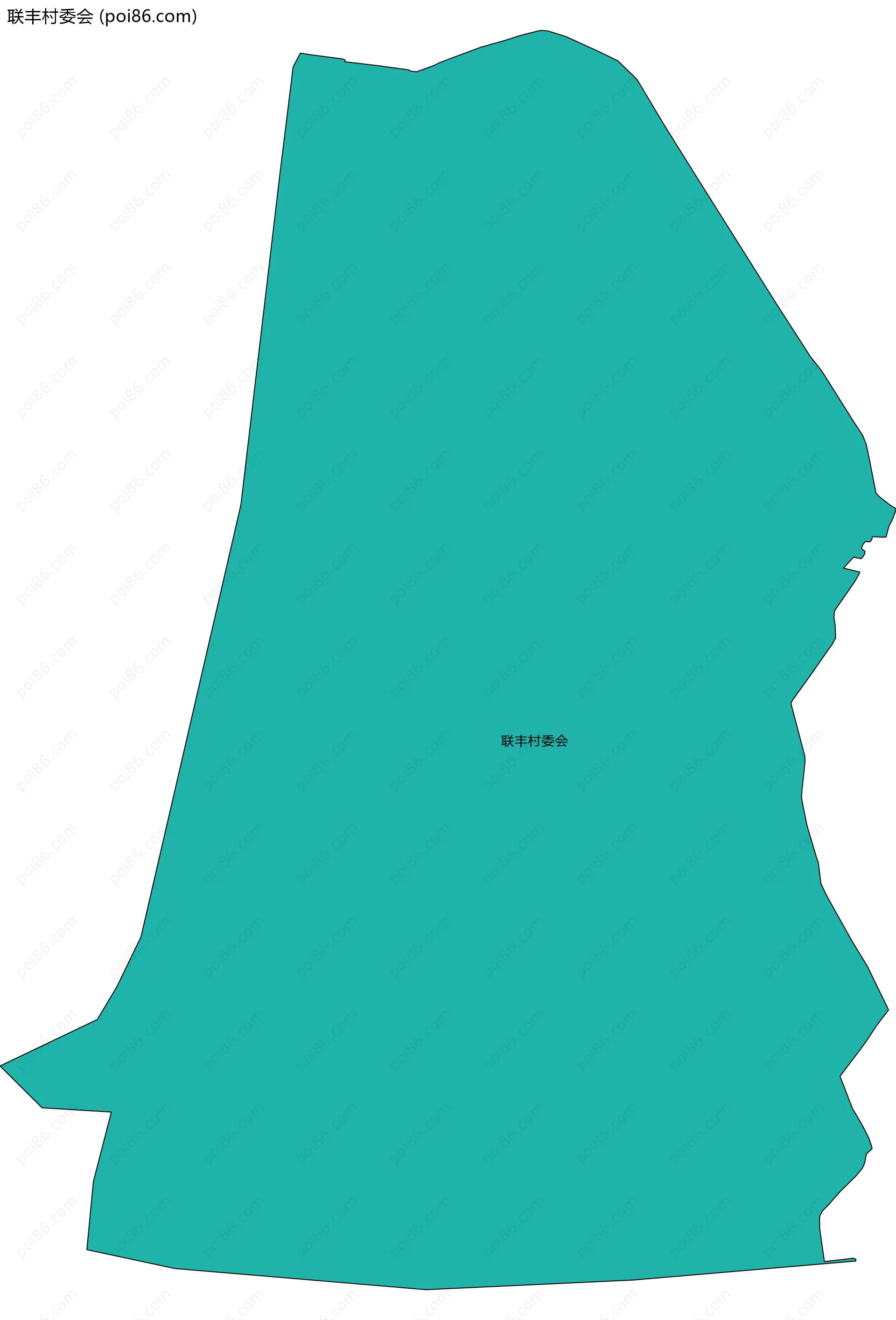 联丰村委会边界地图