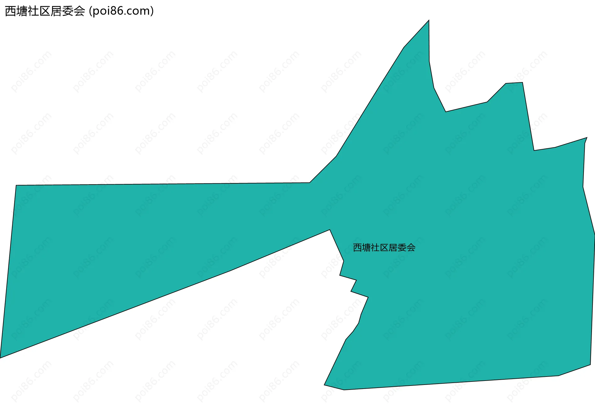 西塘社区居委会边界地图