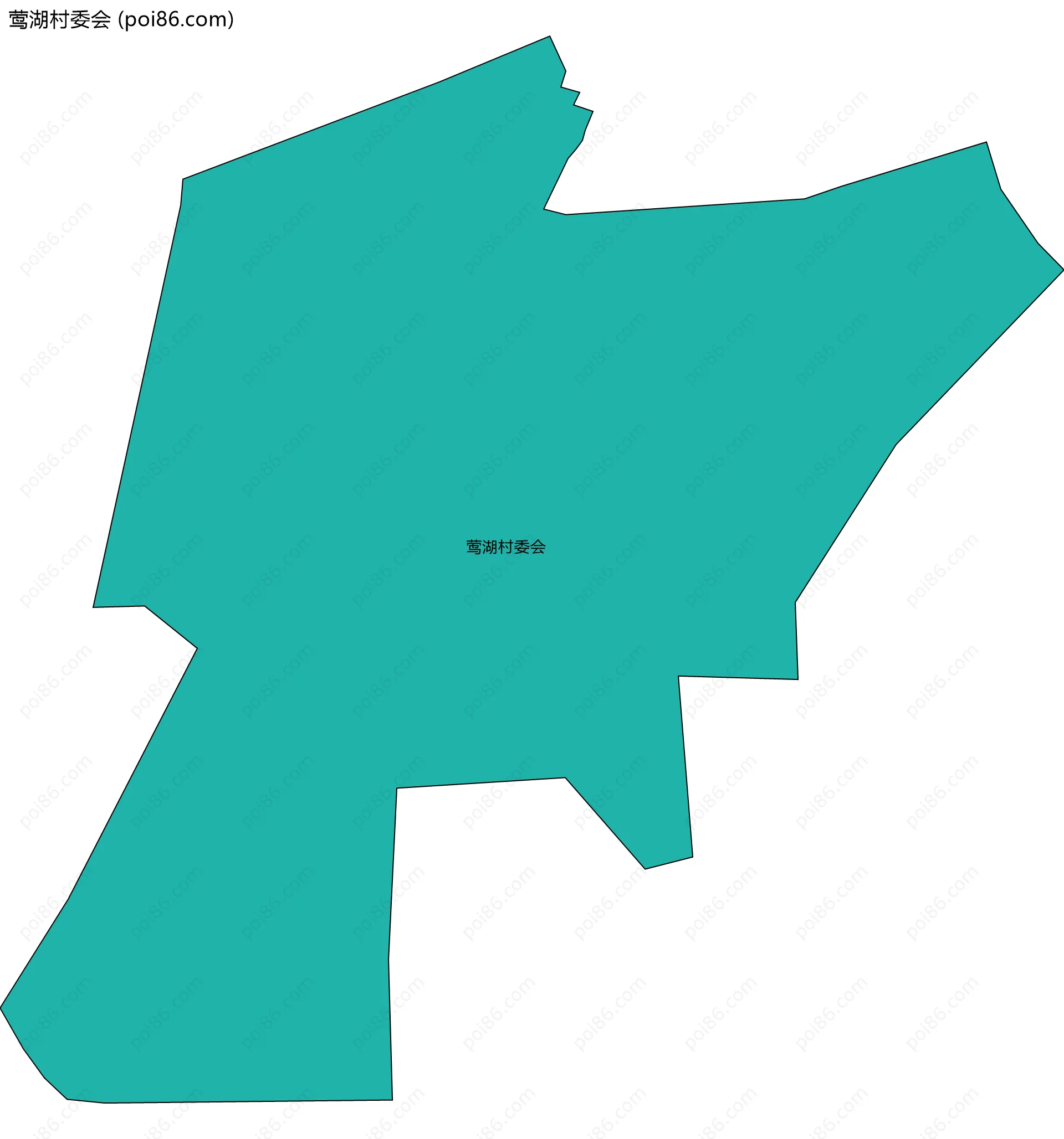 莺湖村委会边界地图