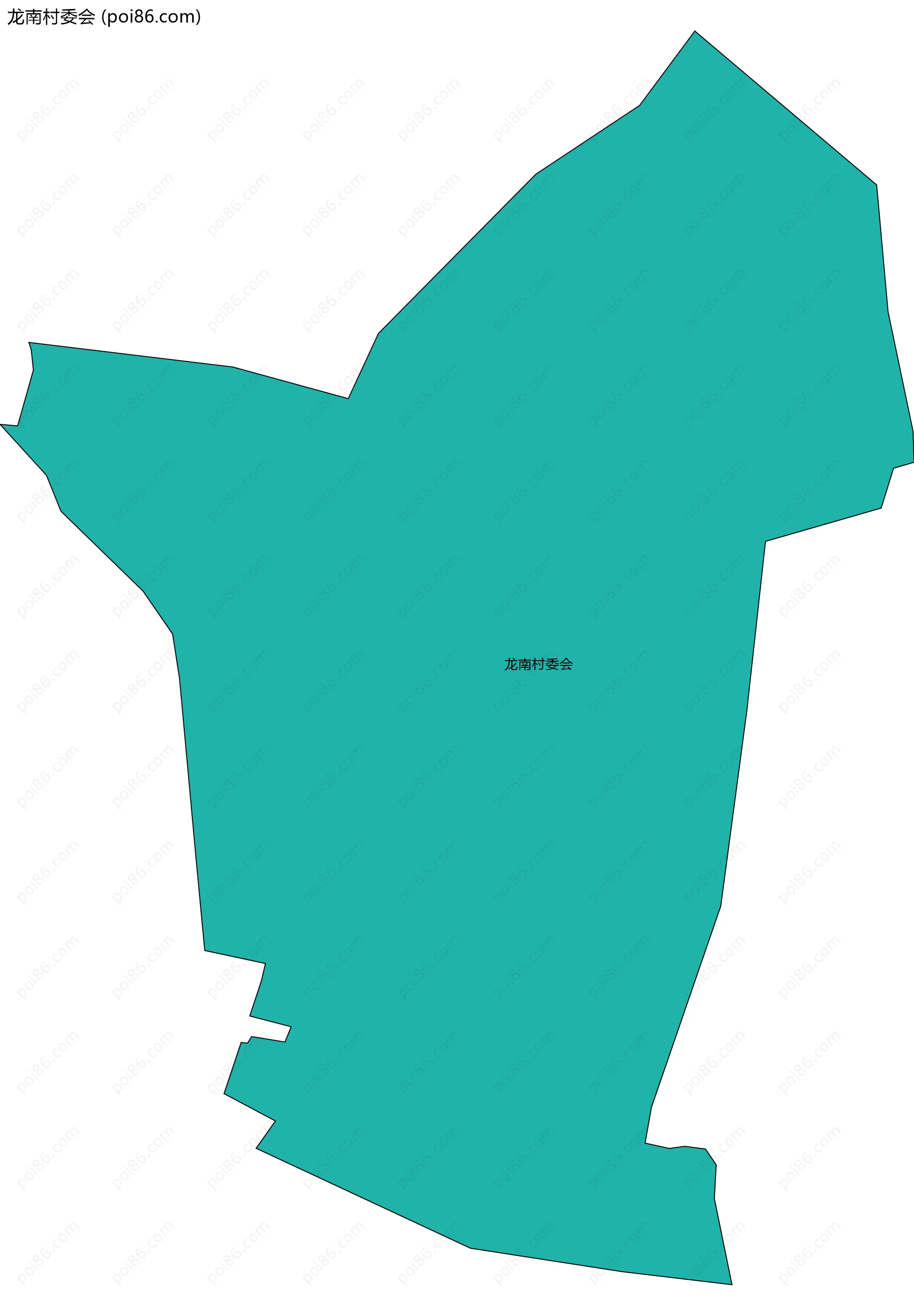 龙南村委会边界地图